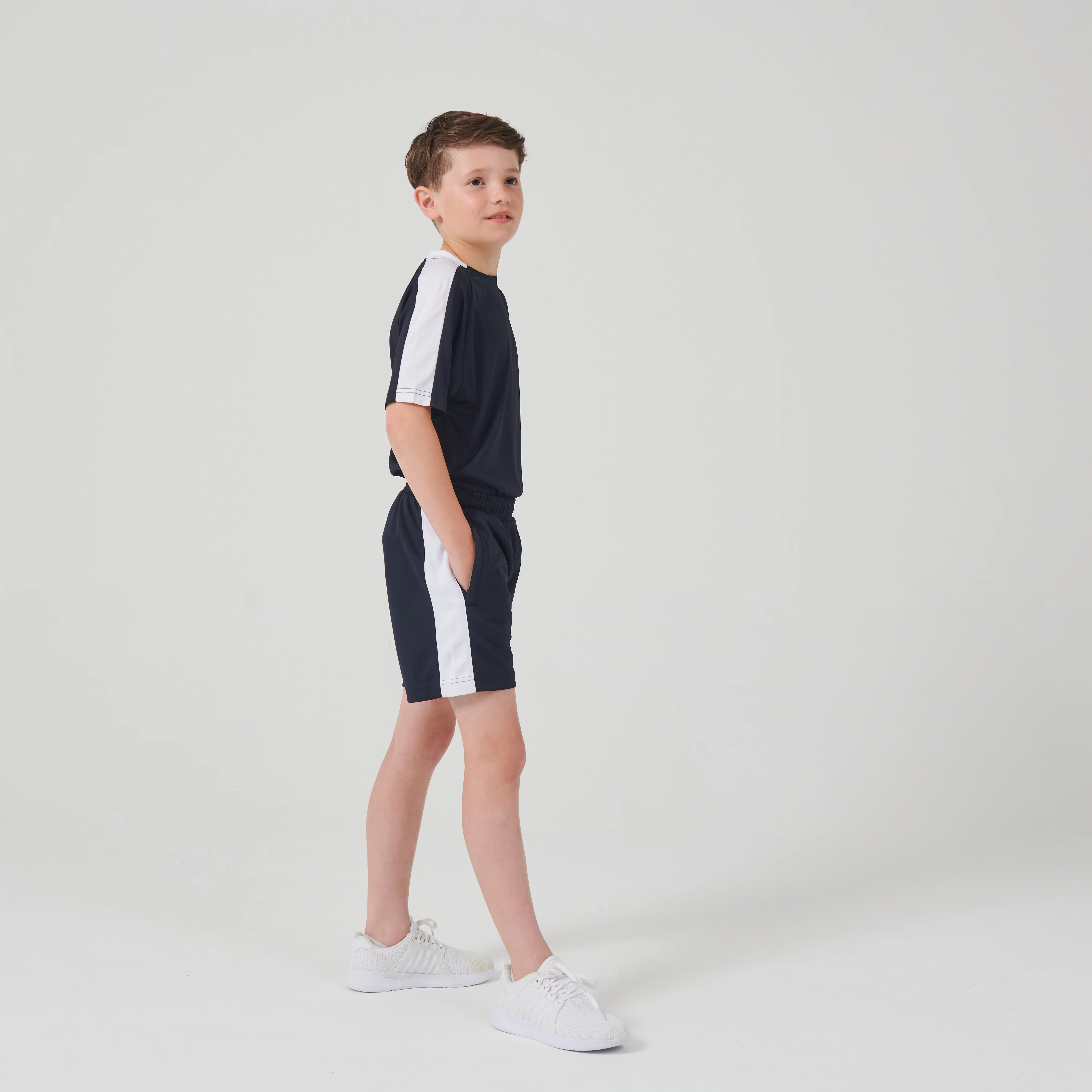 Kids knitted shorts with zip pockets