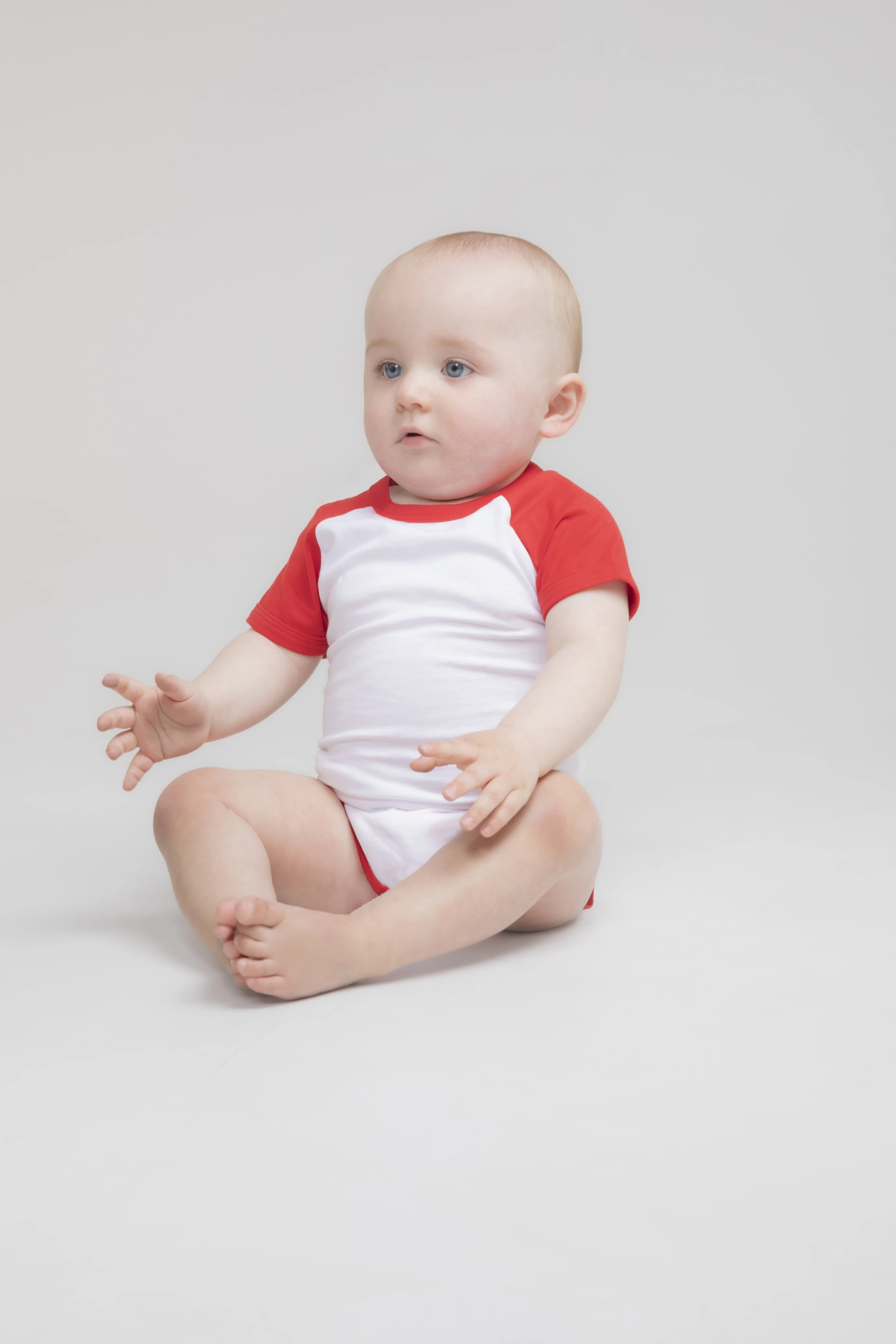 Essential short-sleeved baseball bodysuit