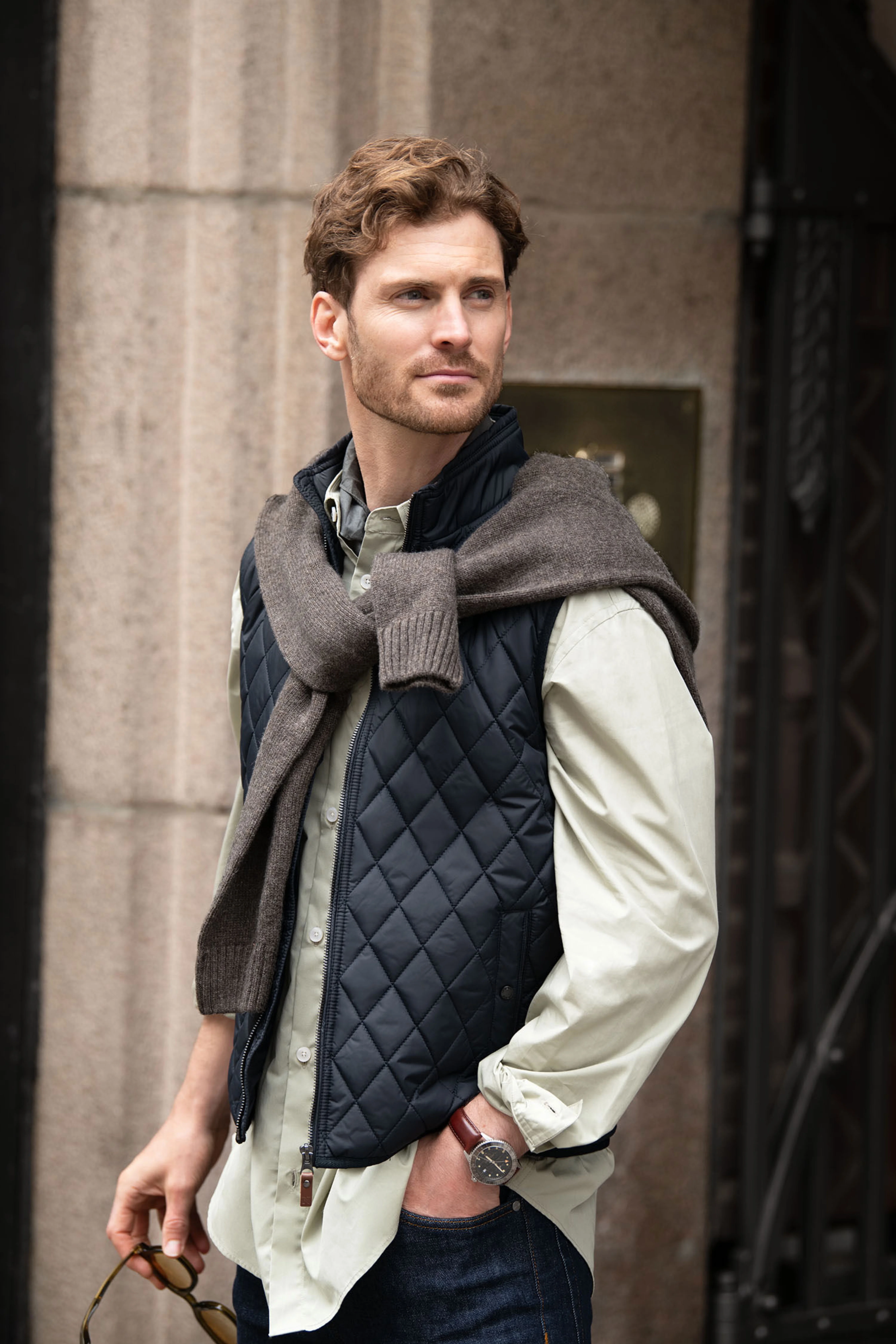 Camden – diamond quilted gilet