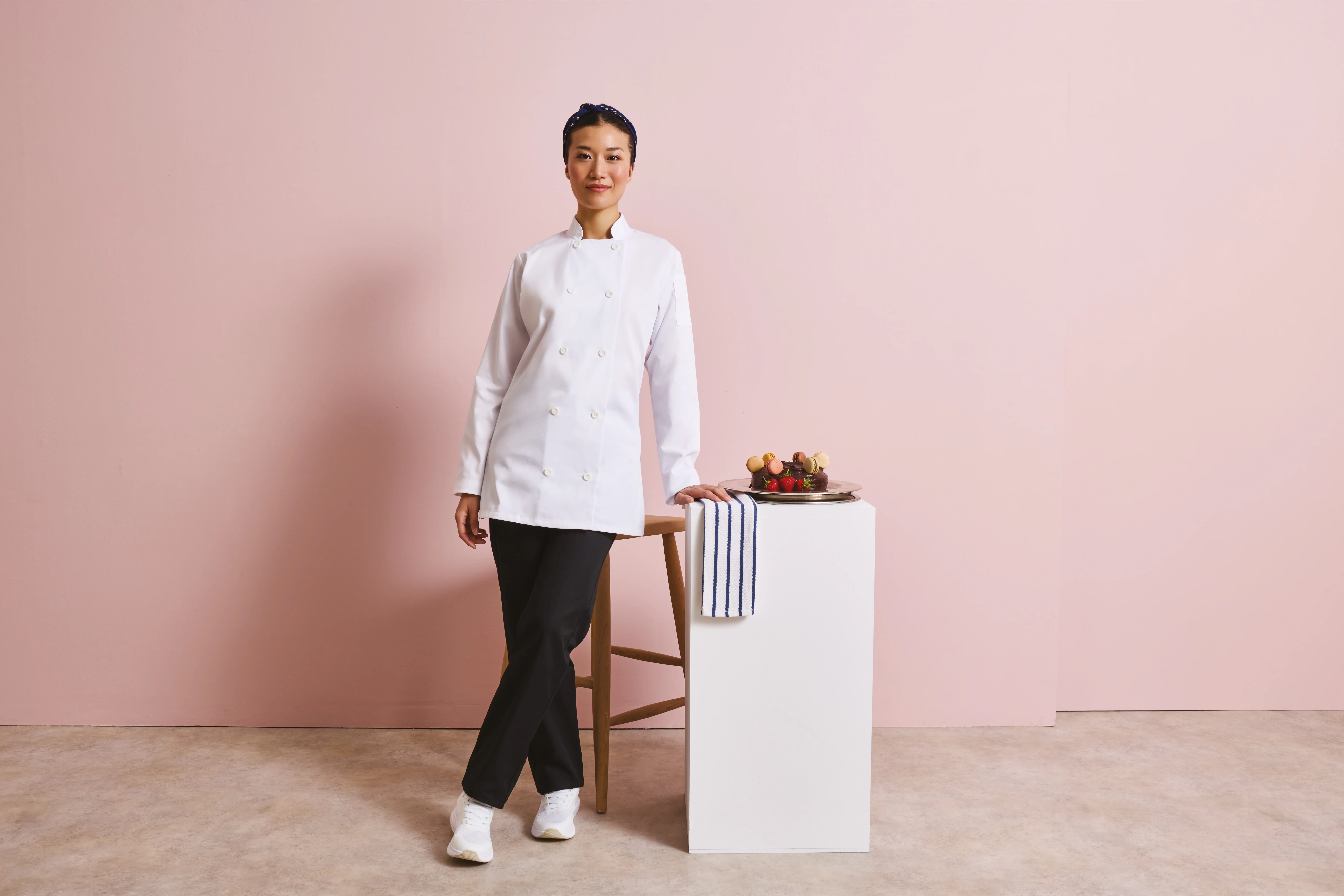 Women's long sleeve chef's jacket