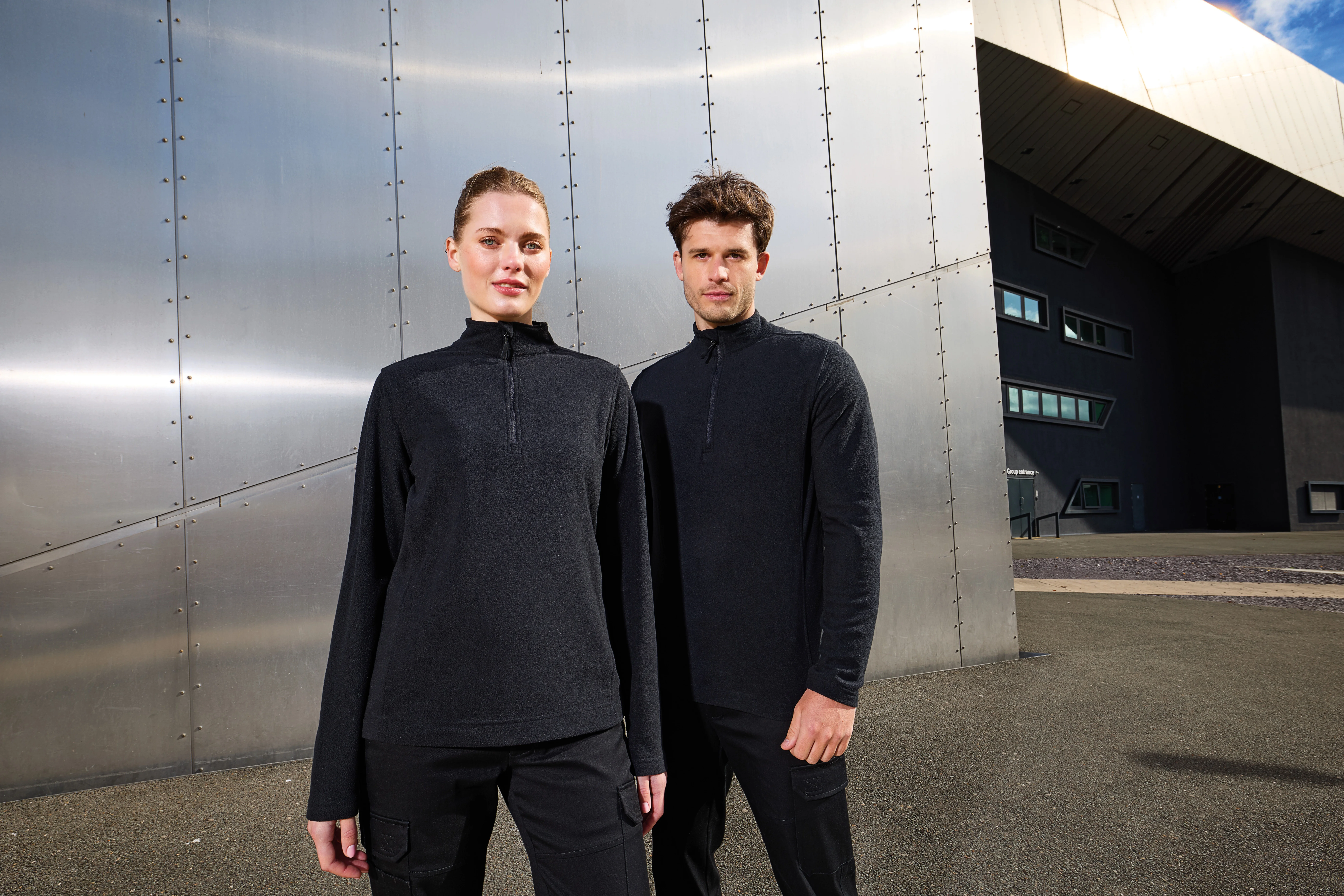 Unisex ‘Recyclight’ 1/4 zip microfleece