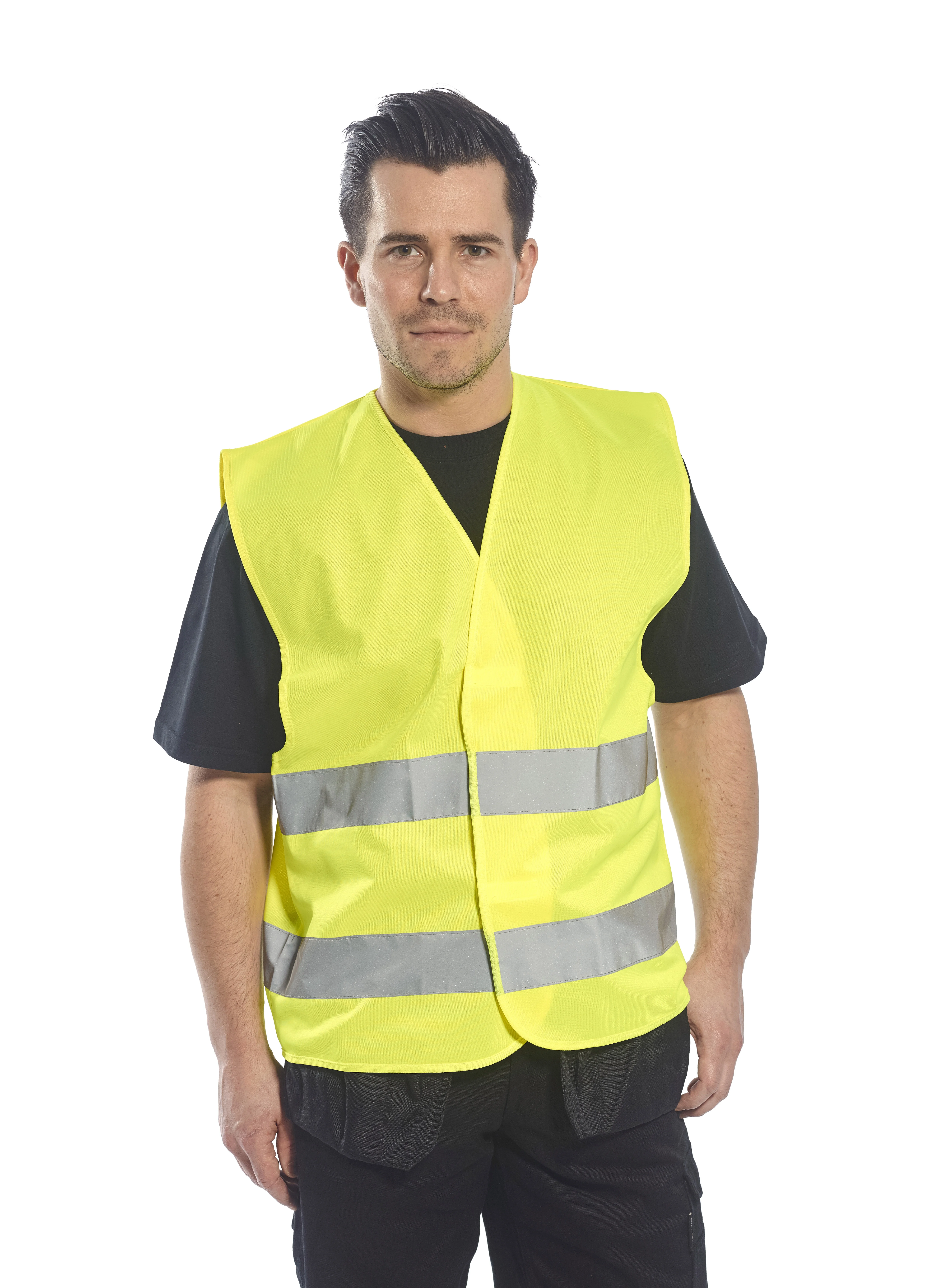 Hi-vis two-band vest (C474)