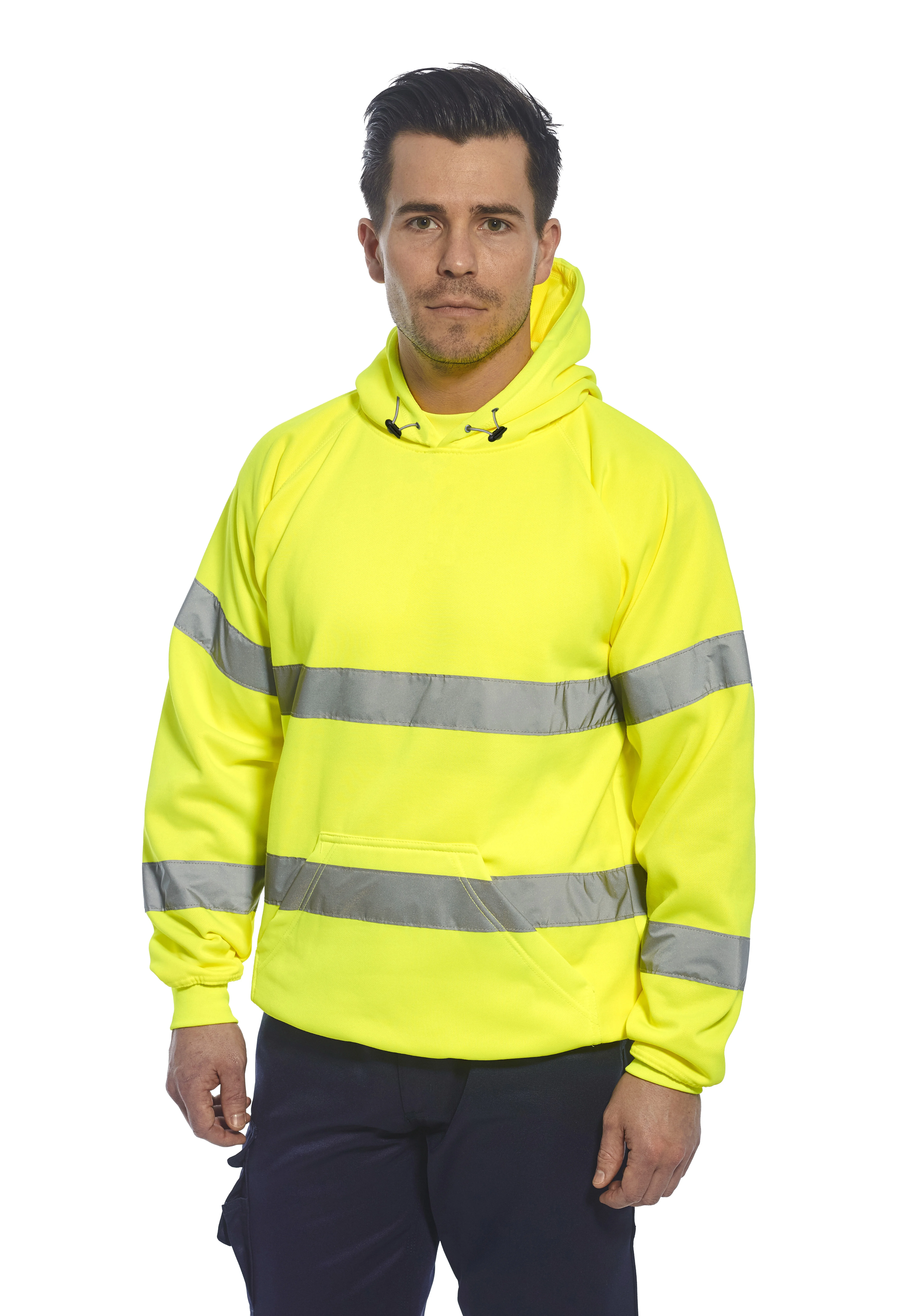 Hi-vis hooded sweatshirt (B304)