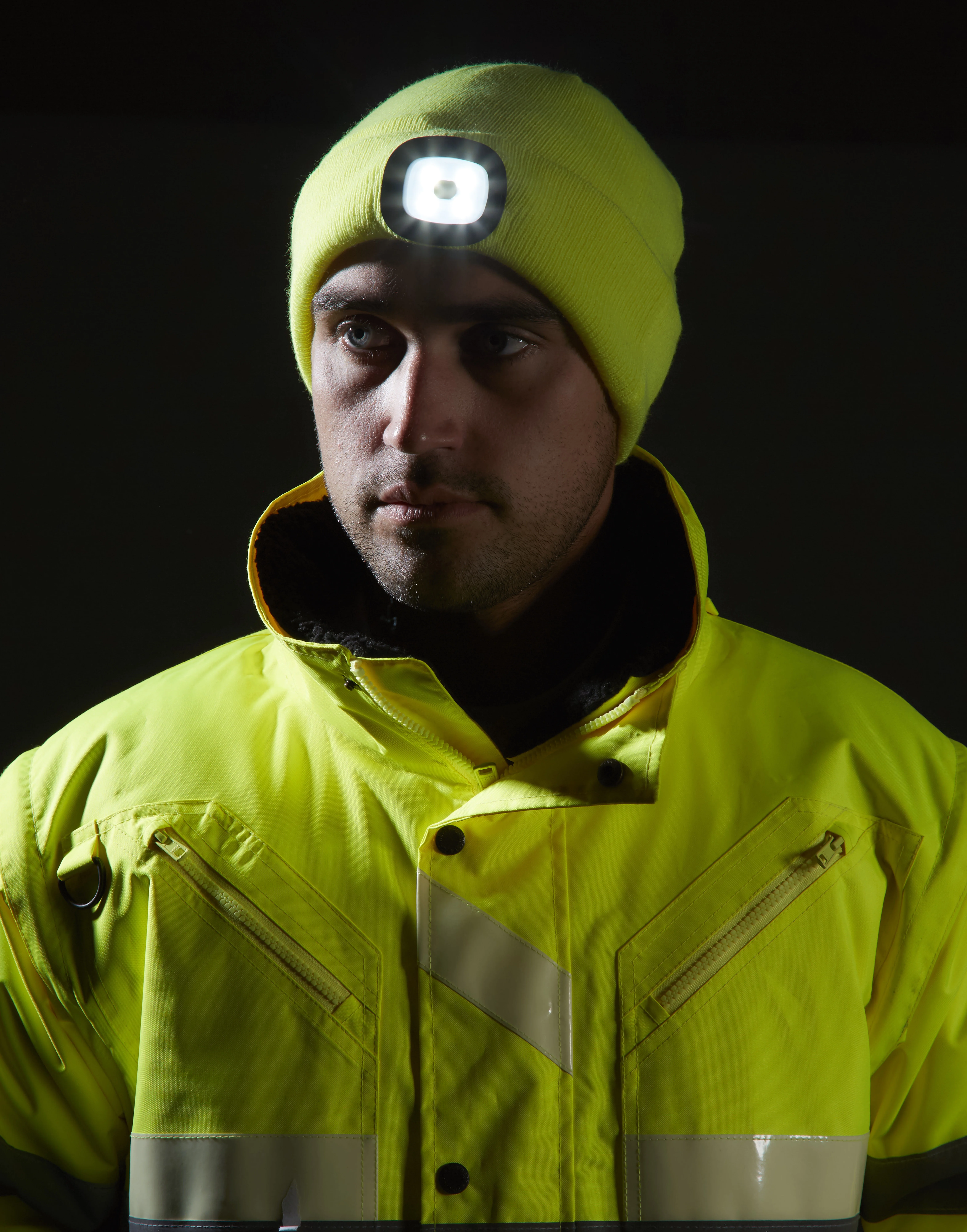 Beanie LED headlight USB rechargeable (B029)