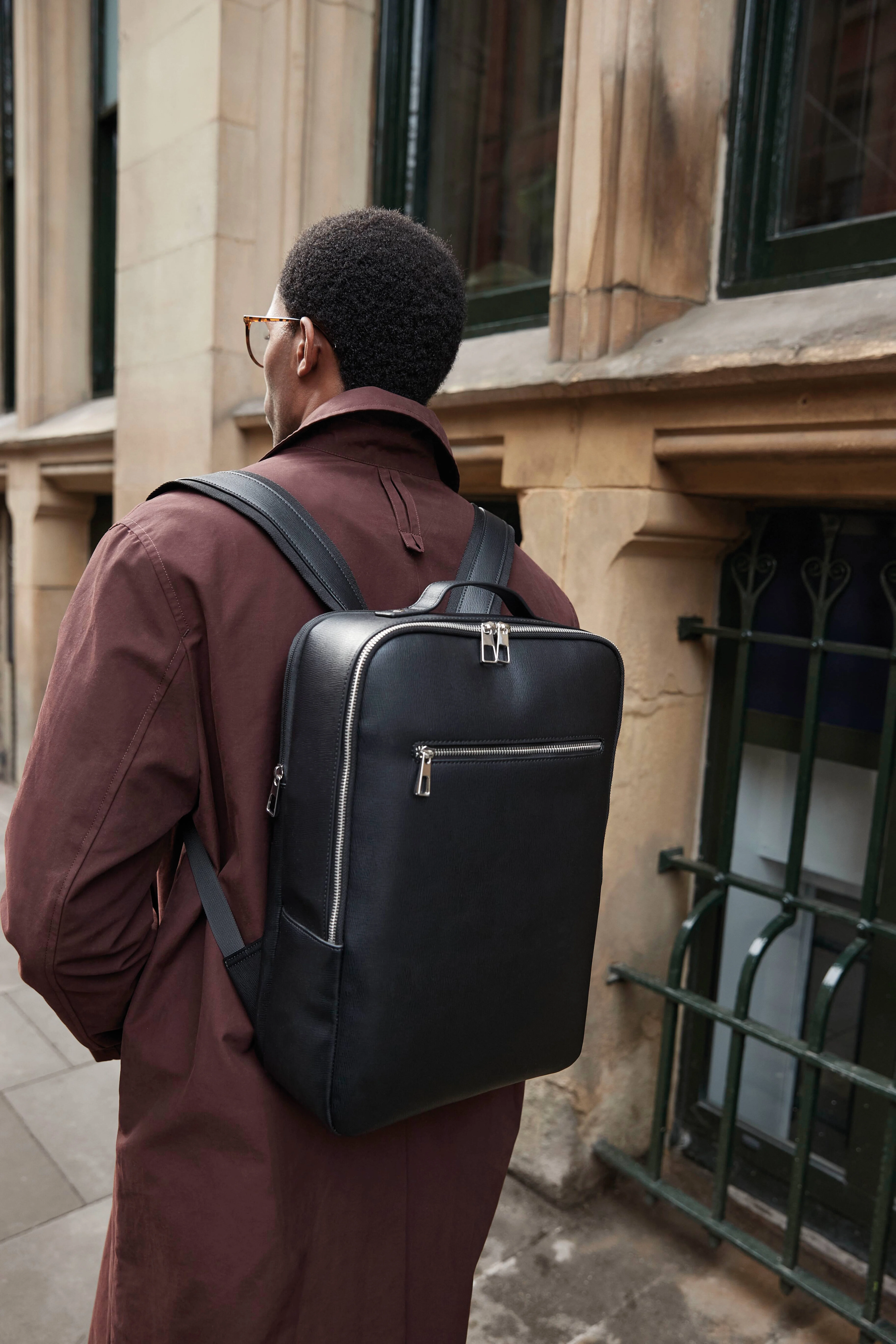 Tailored luxe PU backpack