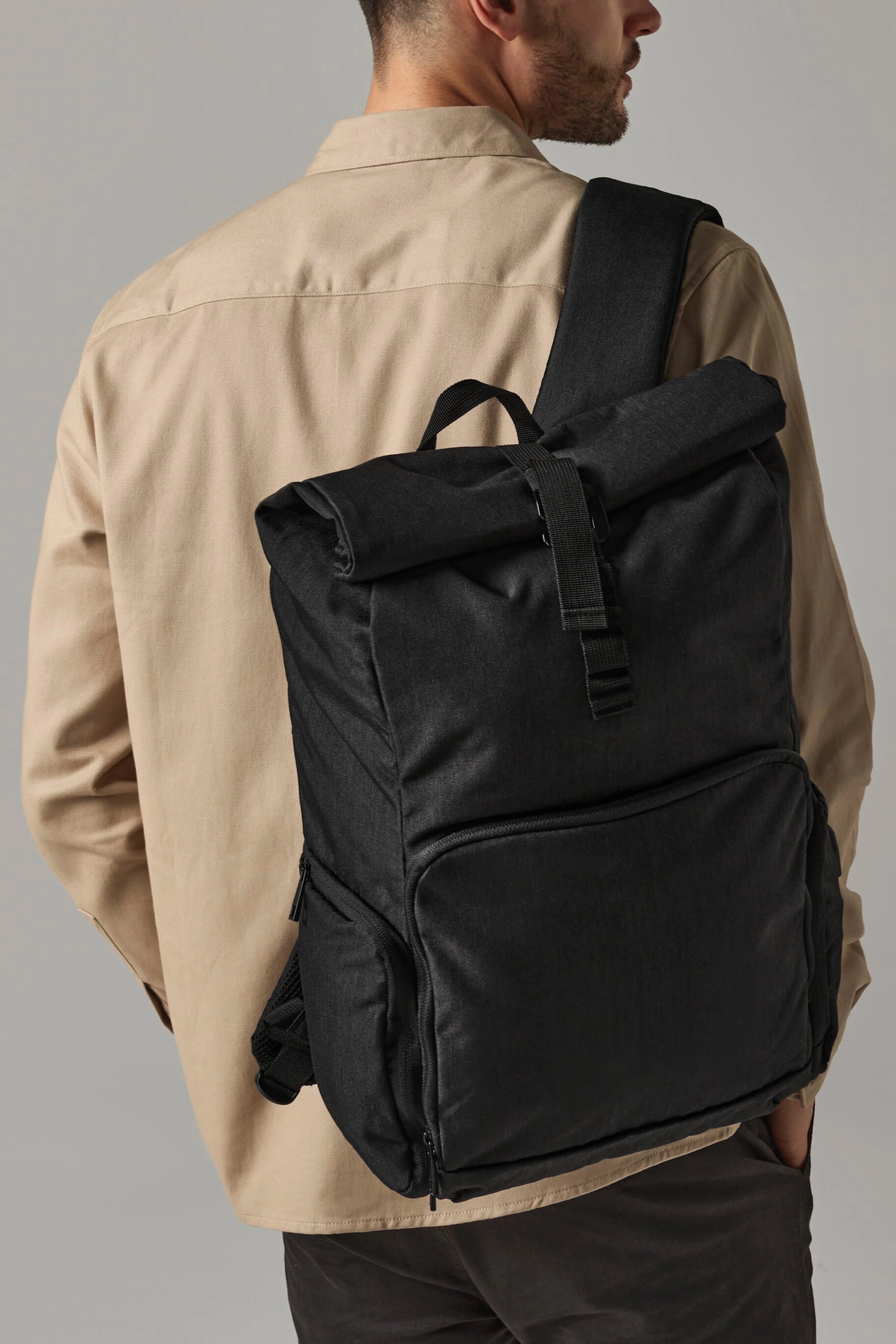 Q-Tech charge roll-top backpack