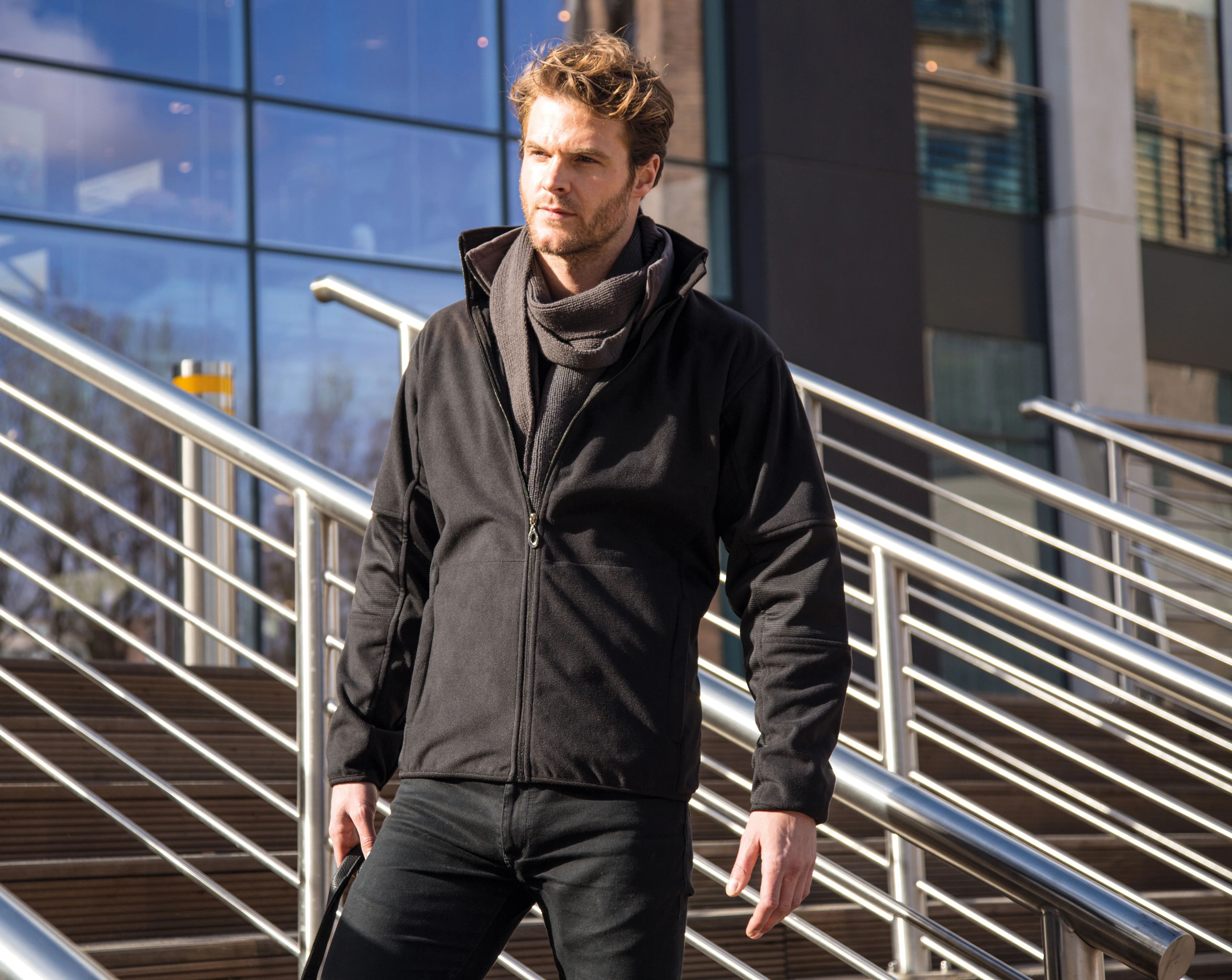Osaka combed pile softshell jacket