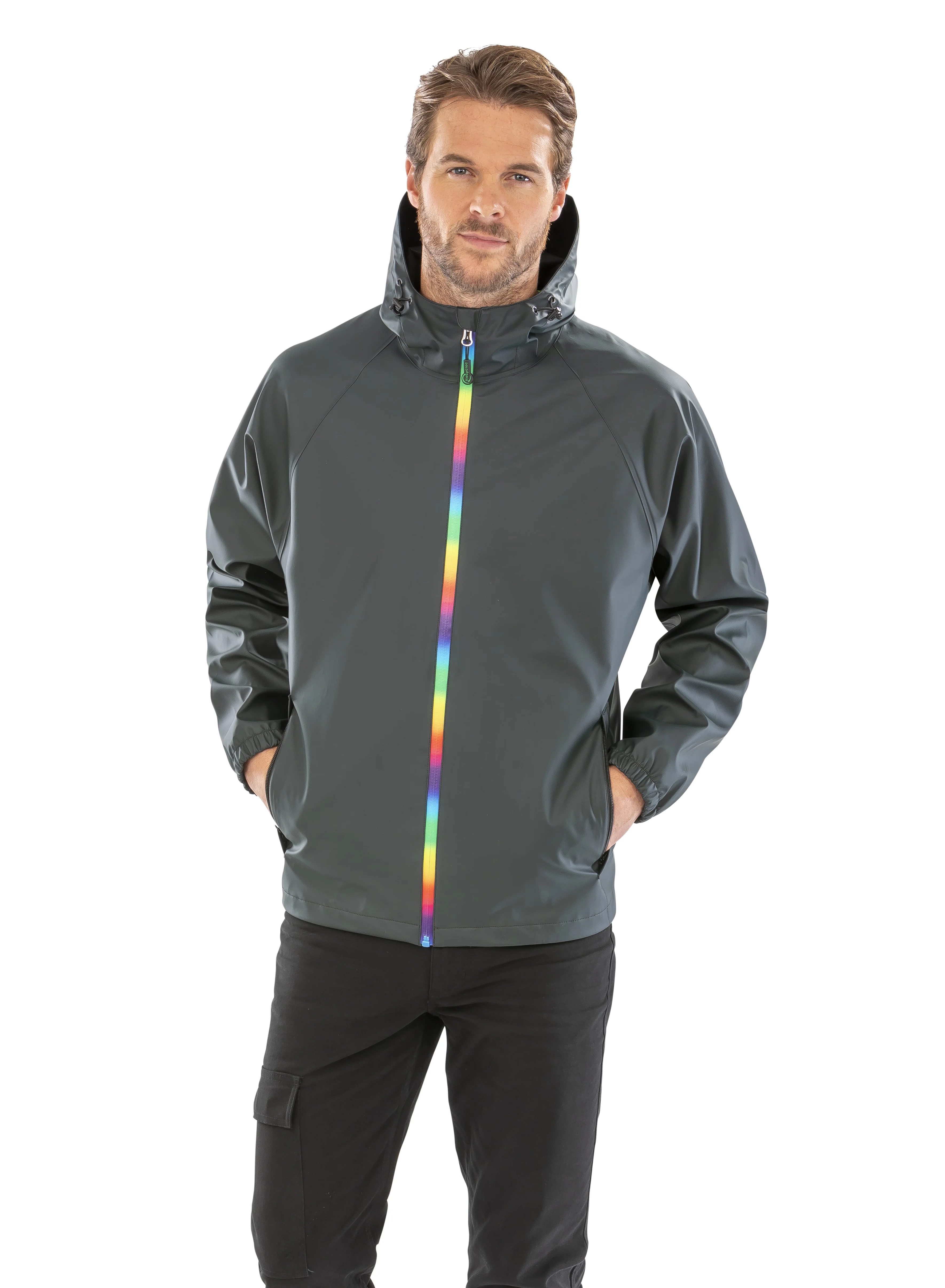 Prism PU waterproof jacket with recycled backing