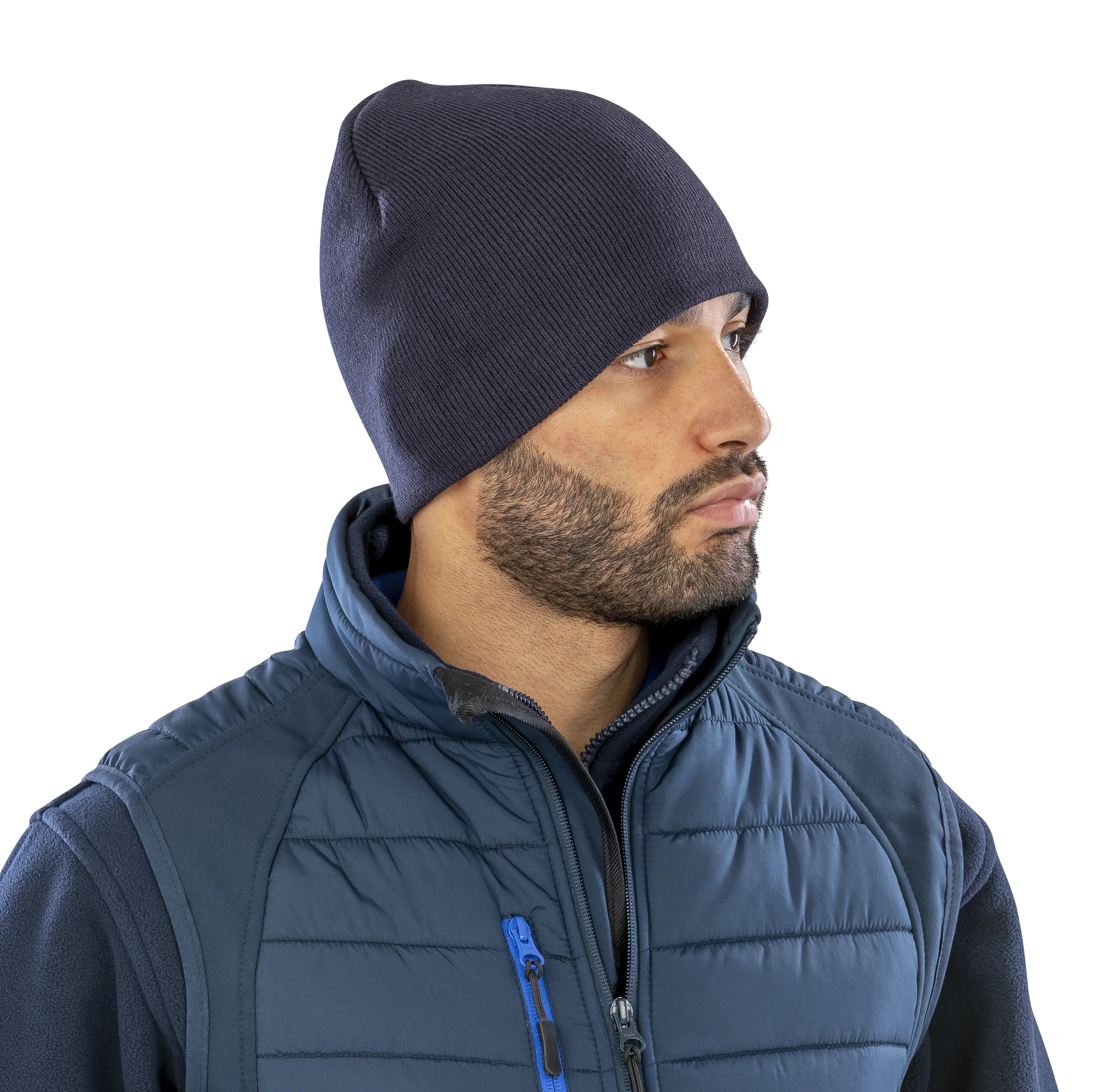Pull-on soft-feel acrylic hat