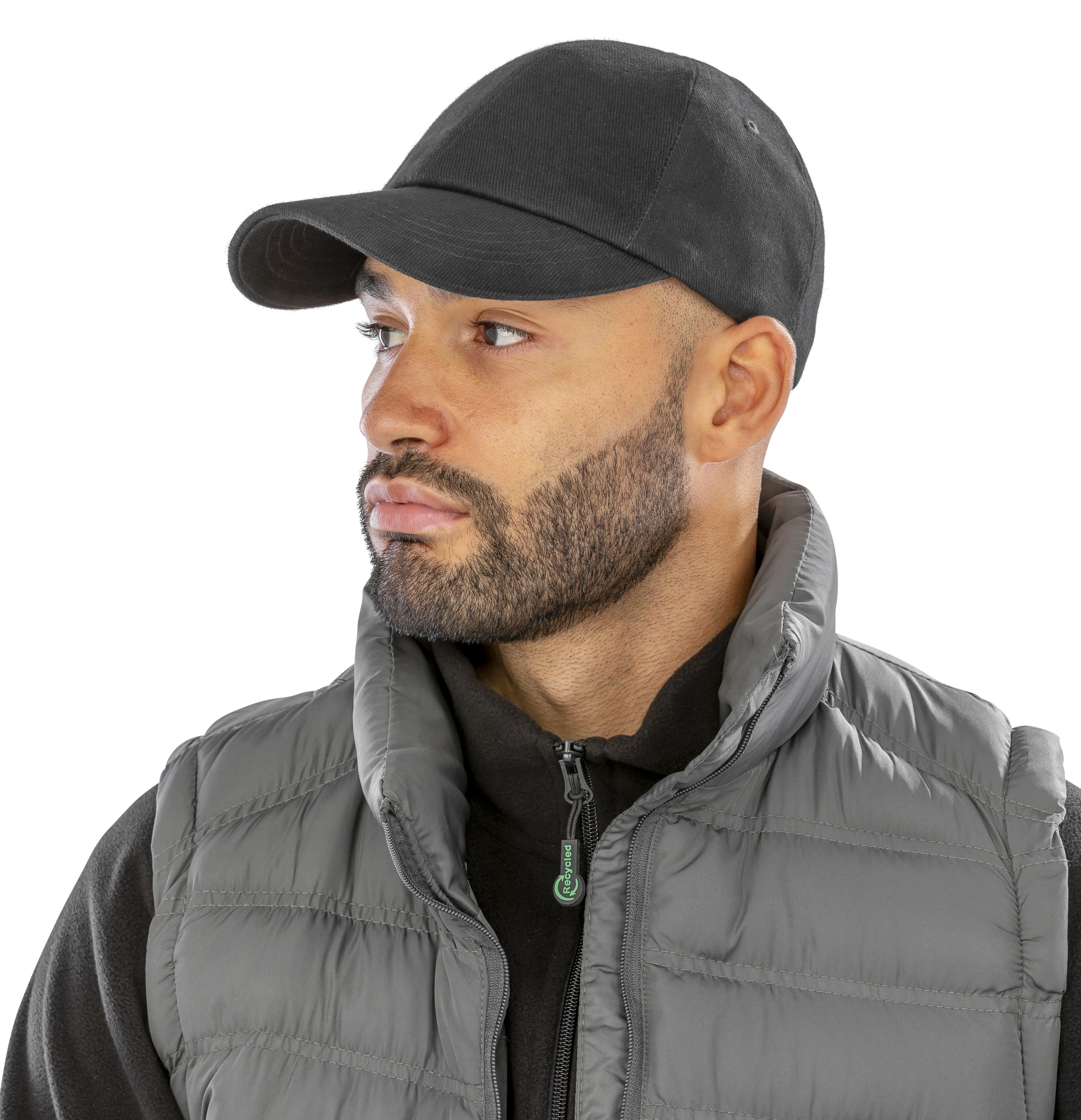 Low-profile heavy brushed cotton cap