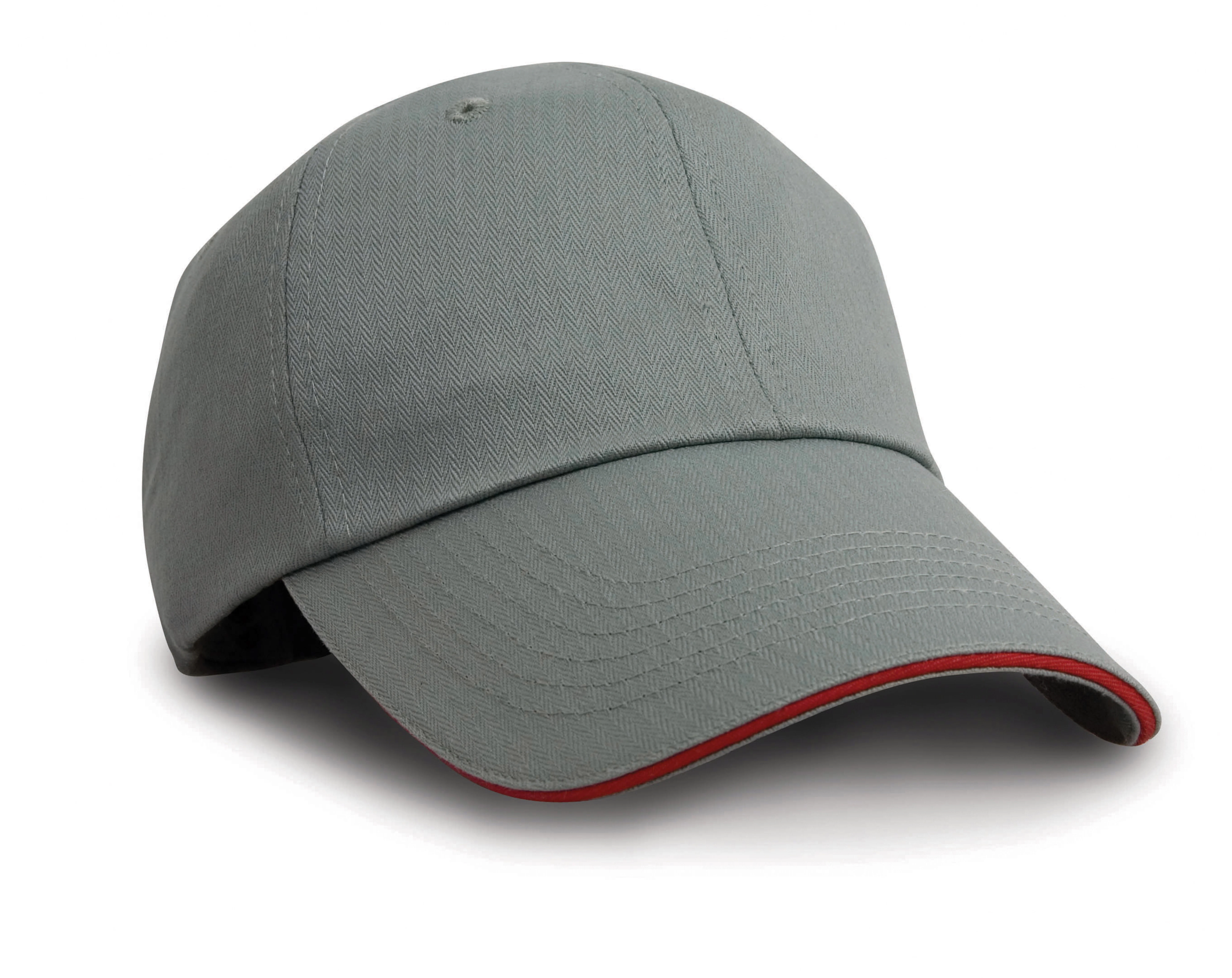 Herringbone cap with sandwich peak
