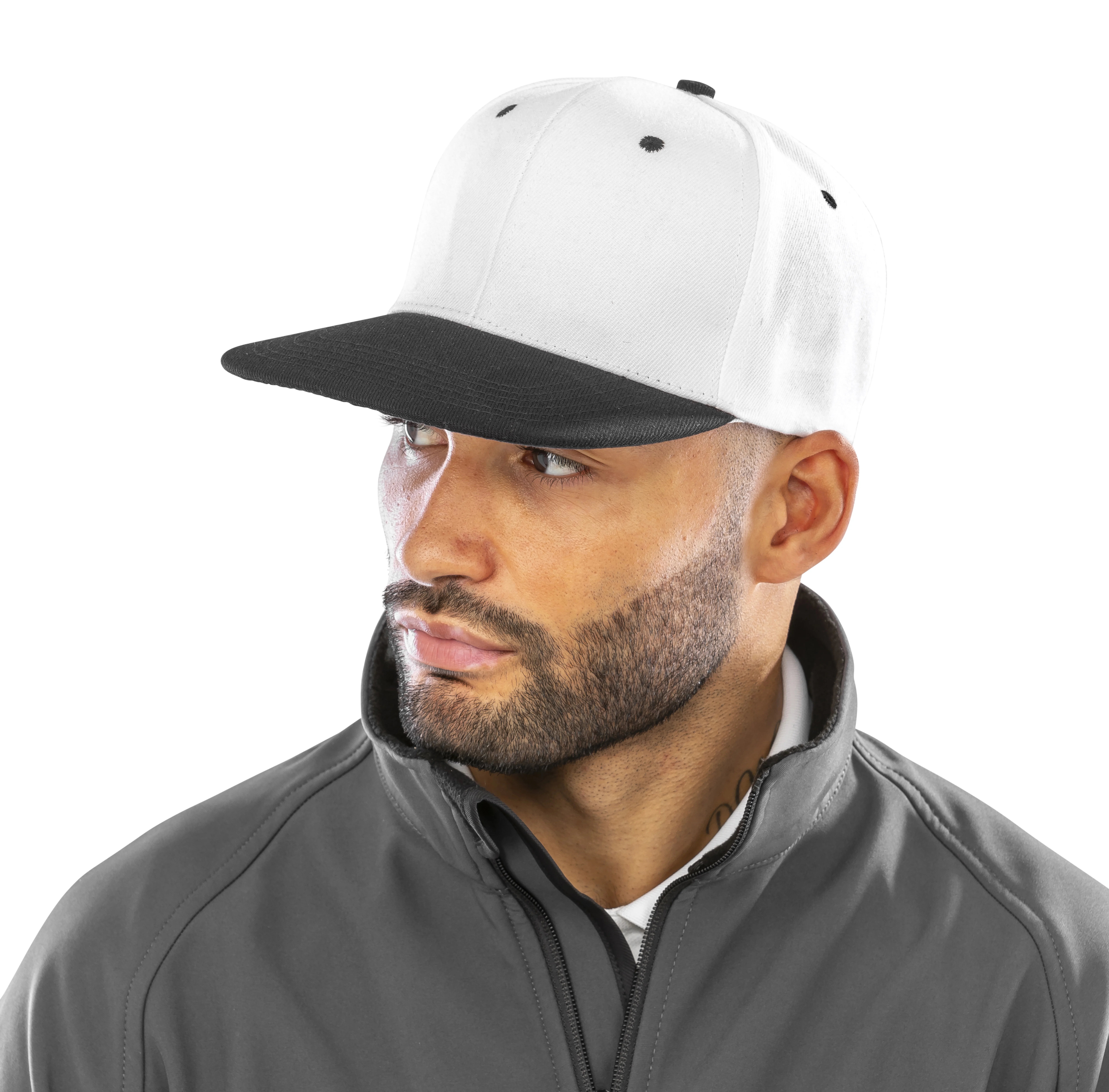 Bronx original flat peak snapback dual colour cap