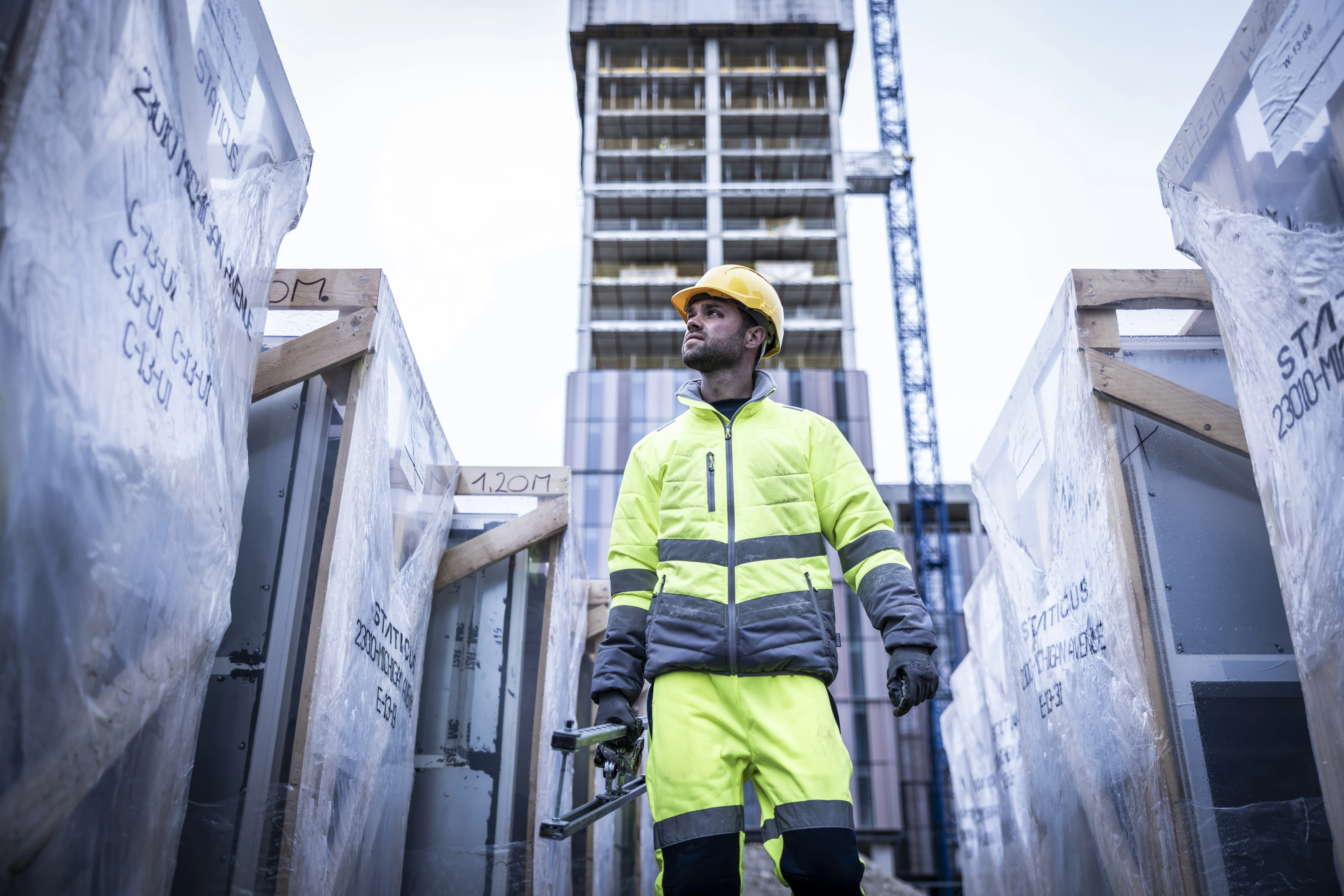Hi-vis two-tone thermal jacket