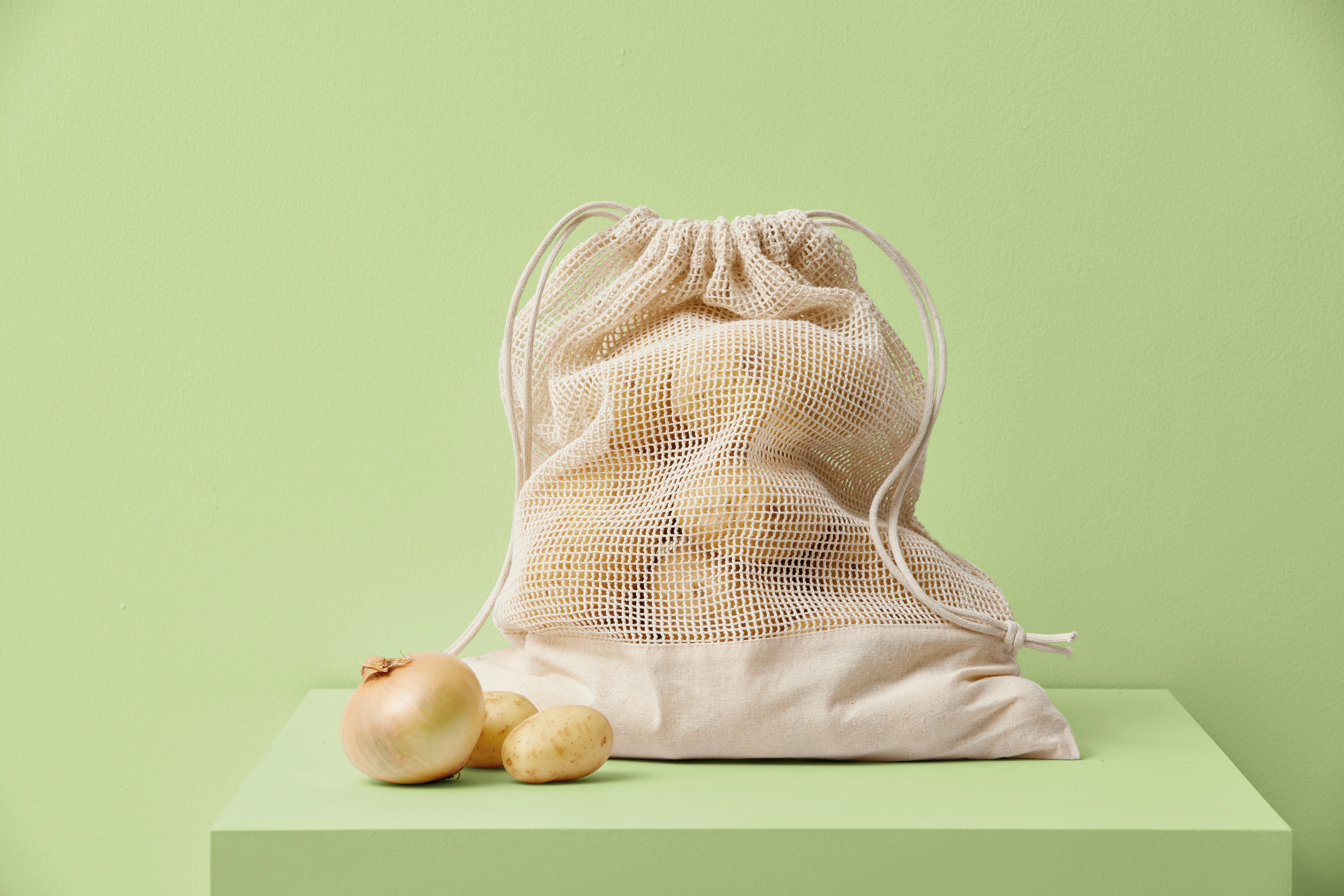 Cotton mesh bag