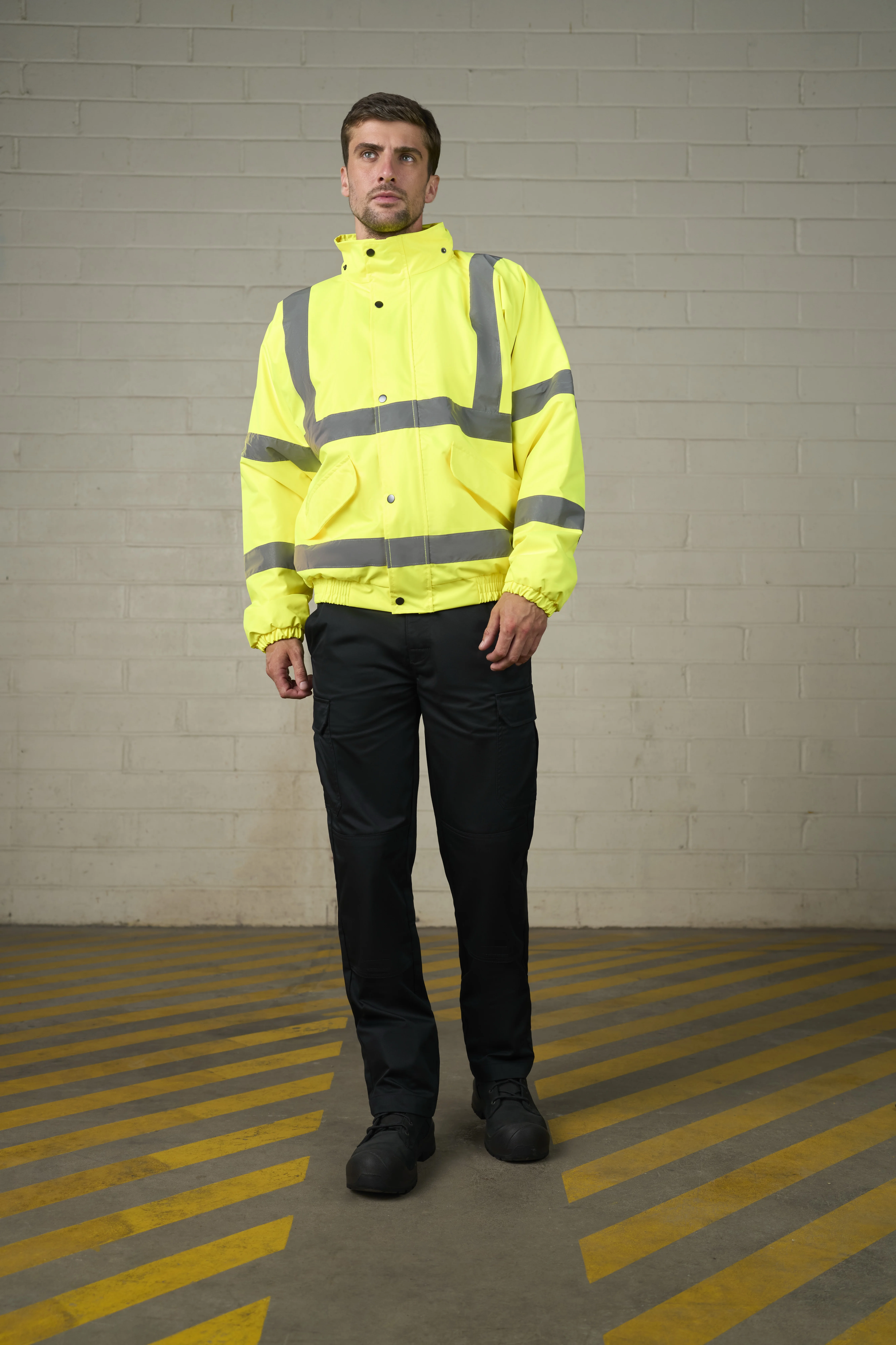 High visibility bomber jacket