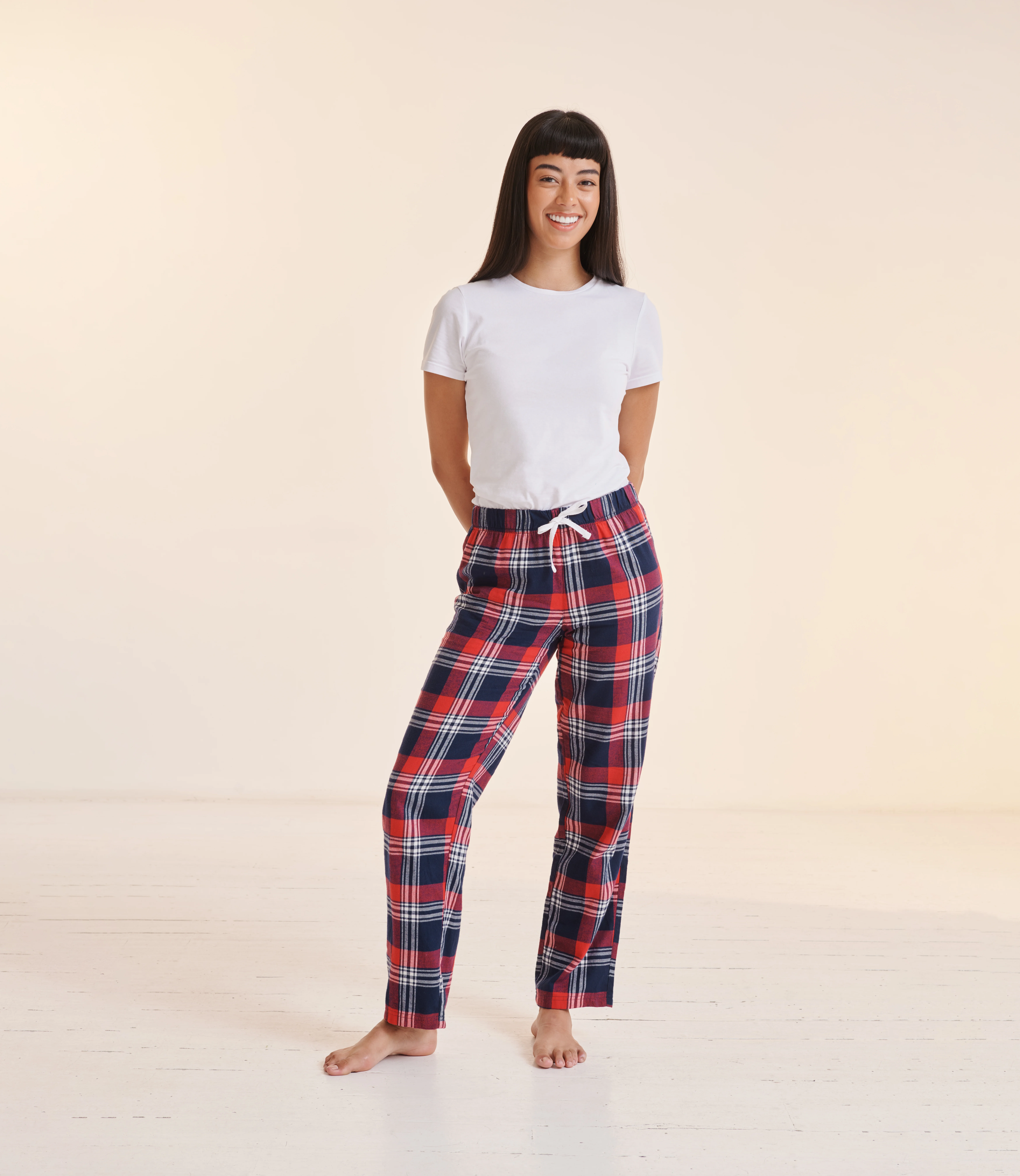 SF Clothing Women's tartan lounge broek
