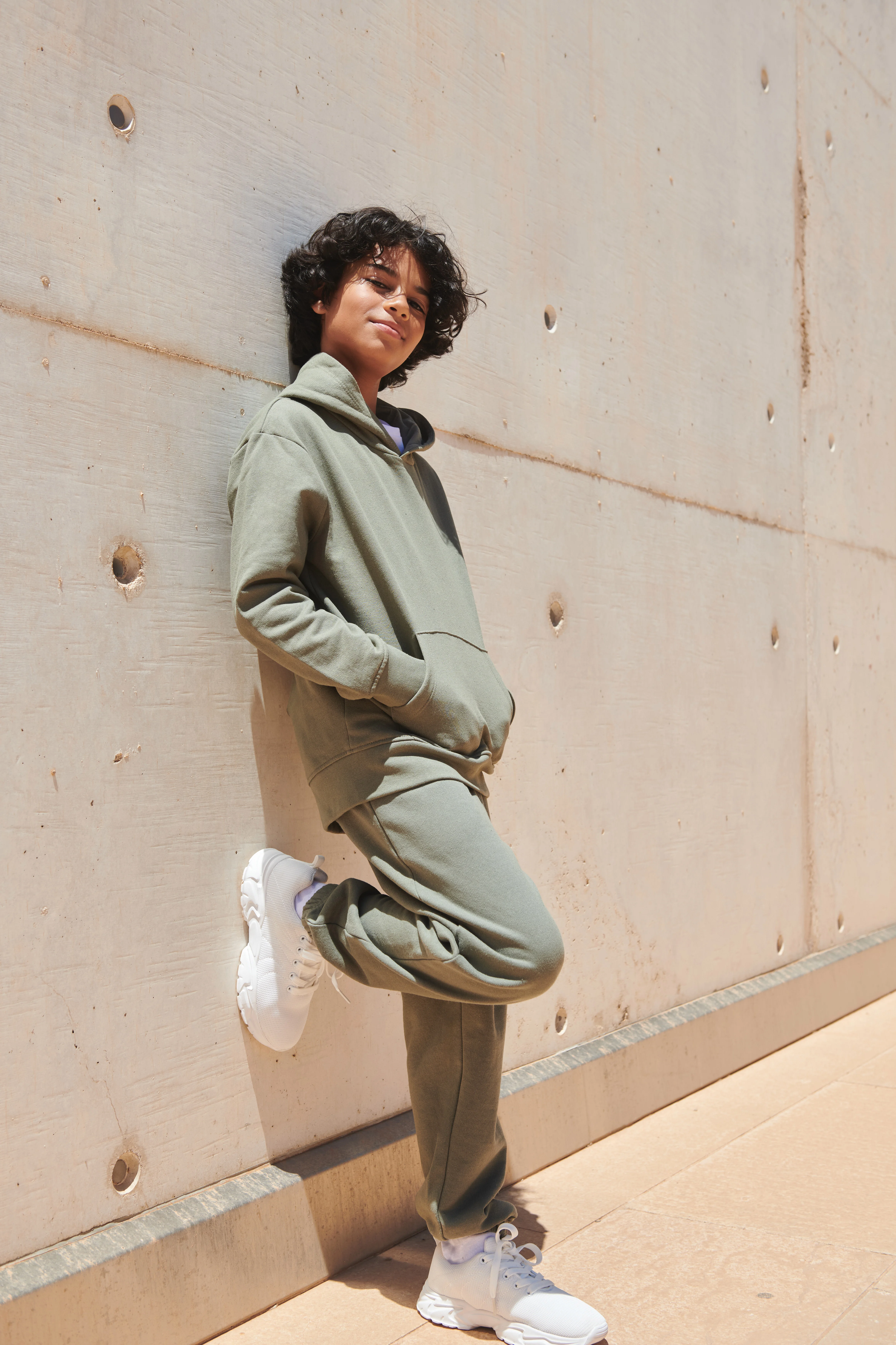 Kids sustainable fashion hoodie