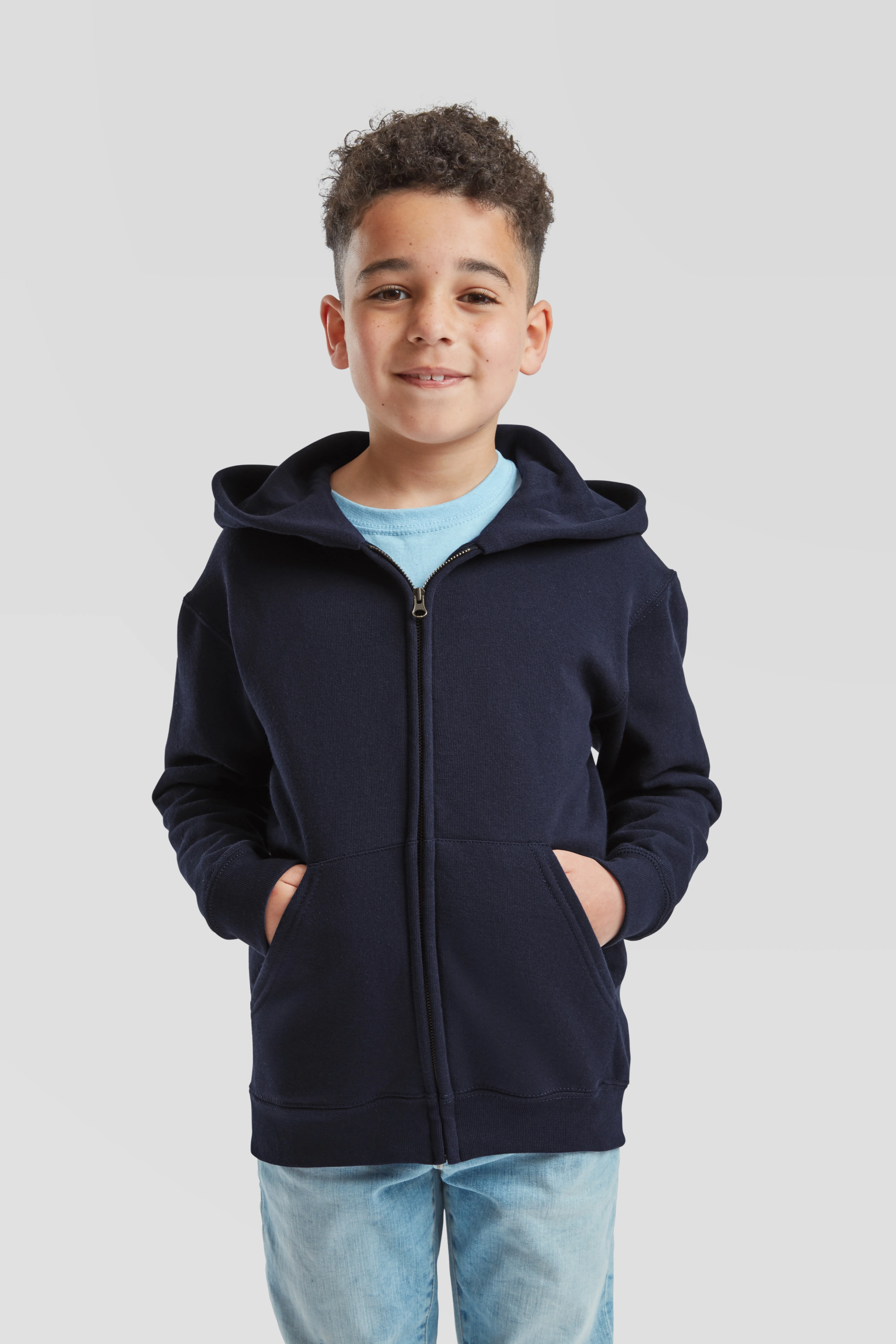 Kids classic hooded sweatshirt jacket