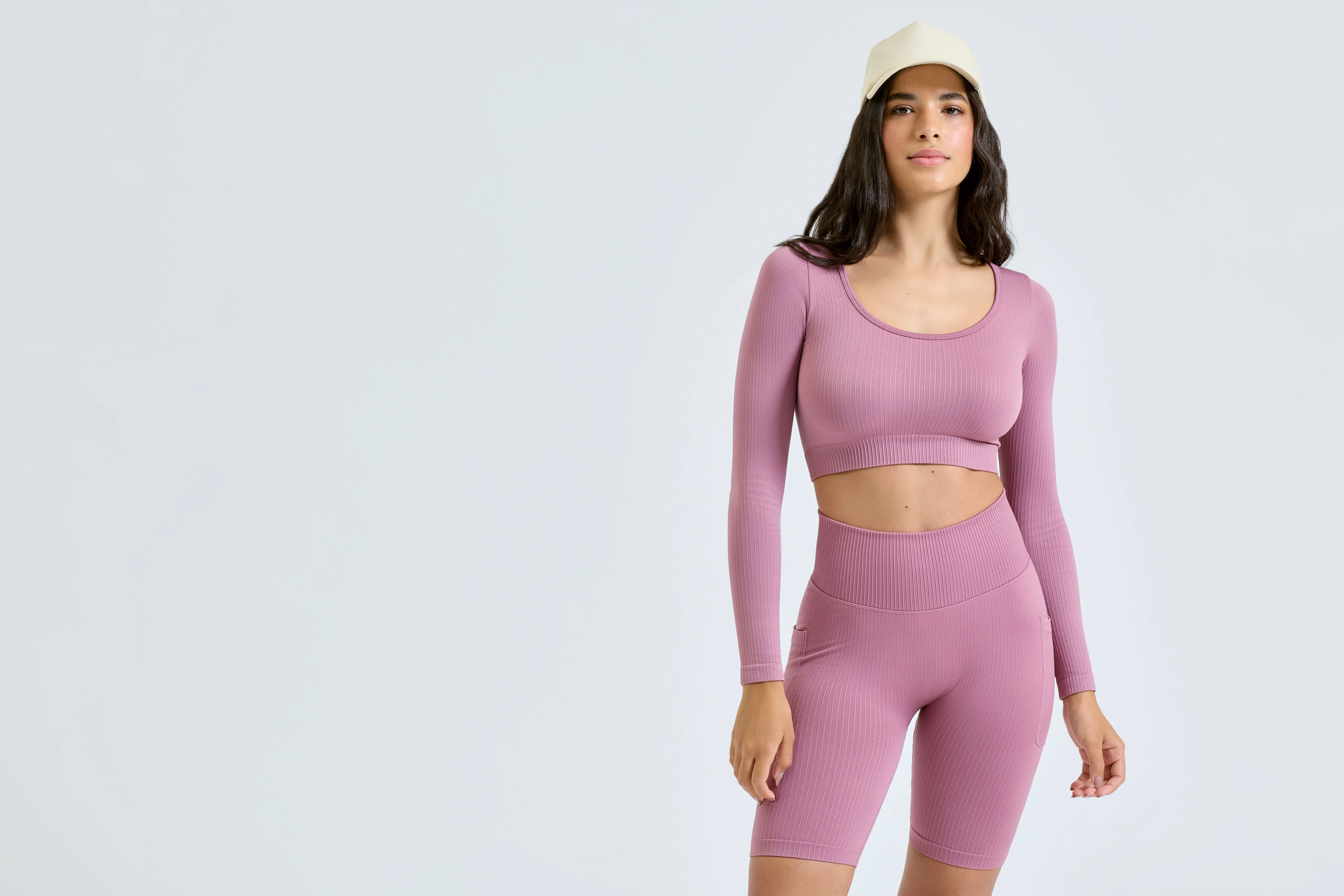 Women's TriDri® ribbed seamless 3D fit" crop top"