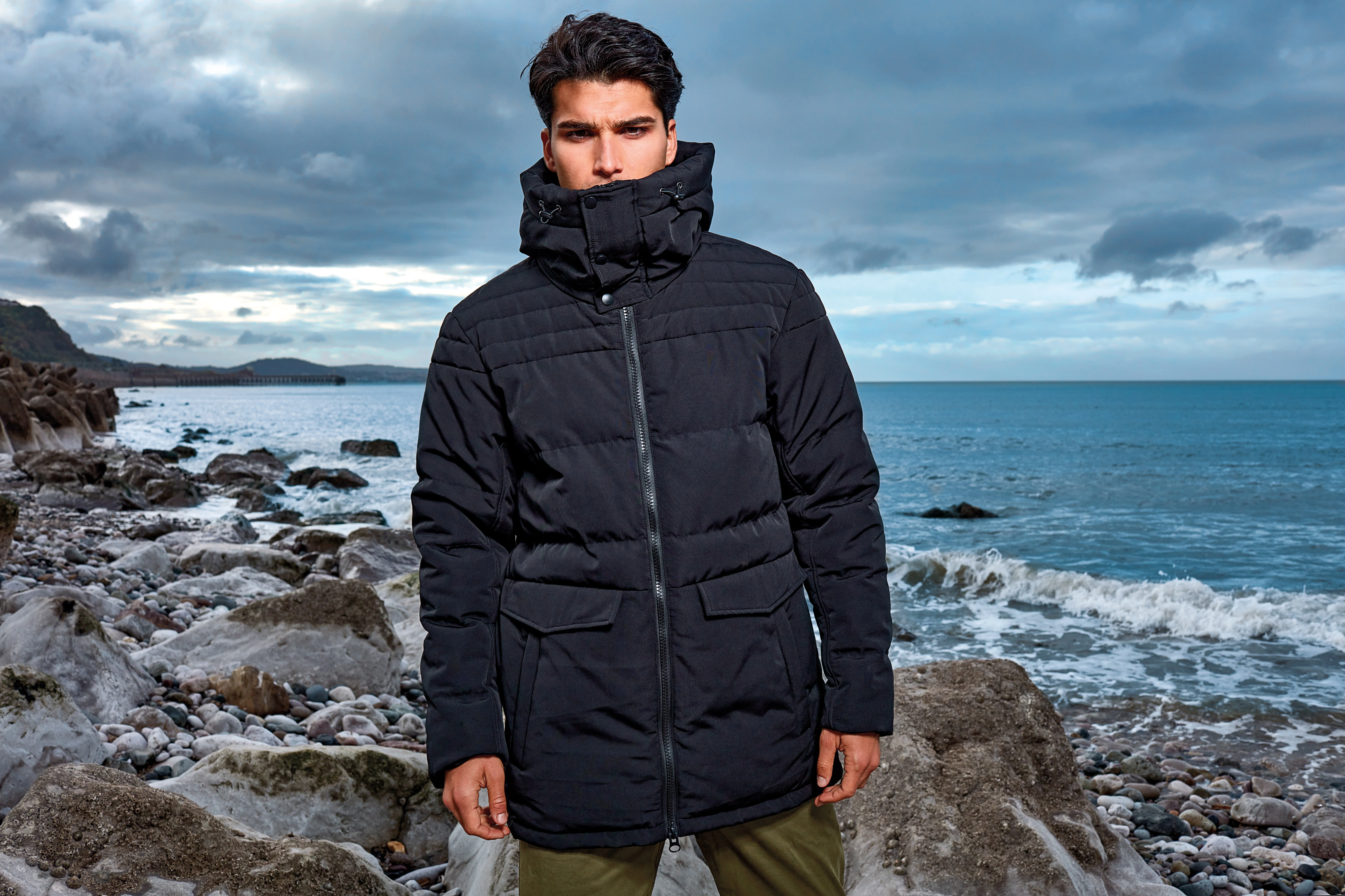 Obsidian padded jacket