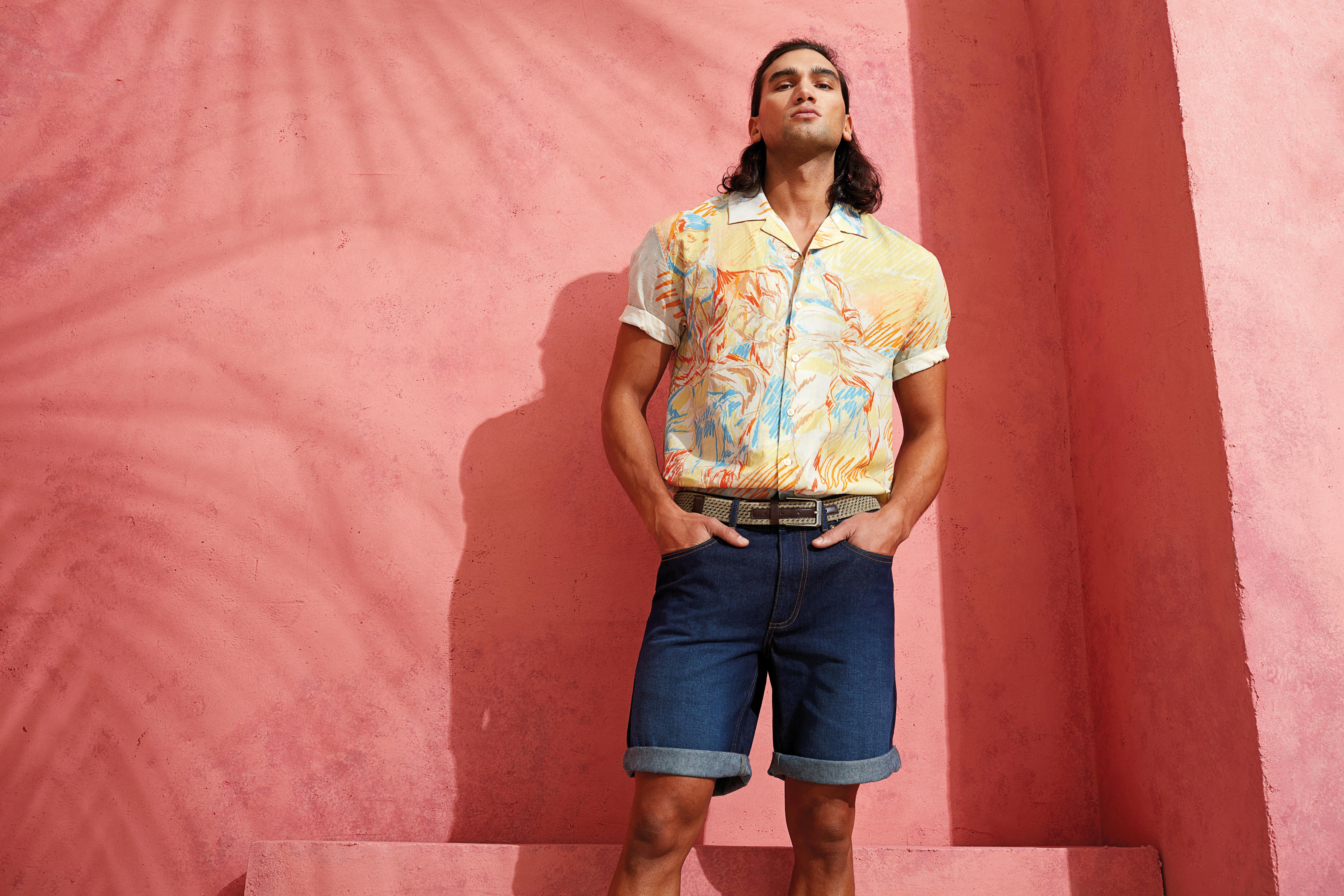 Men’s denim shorts