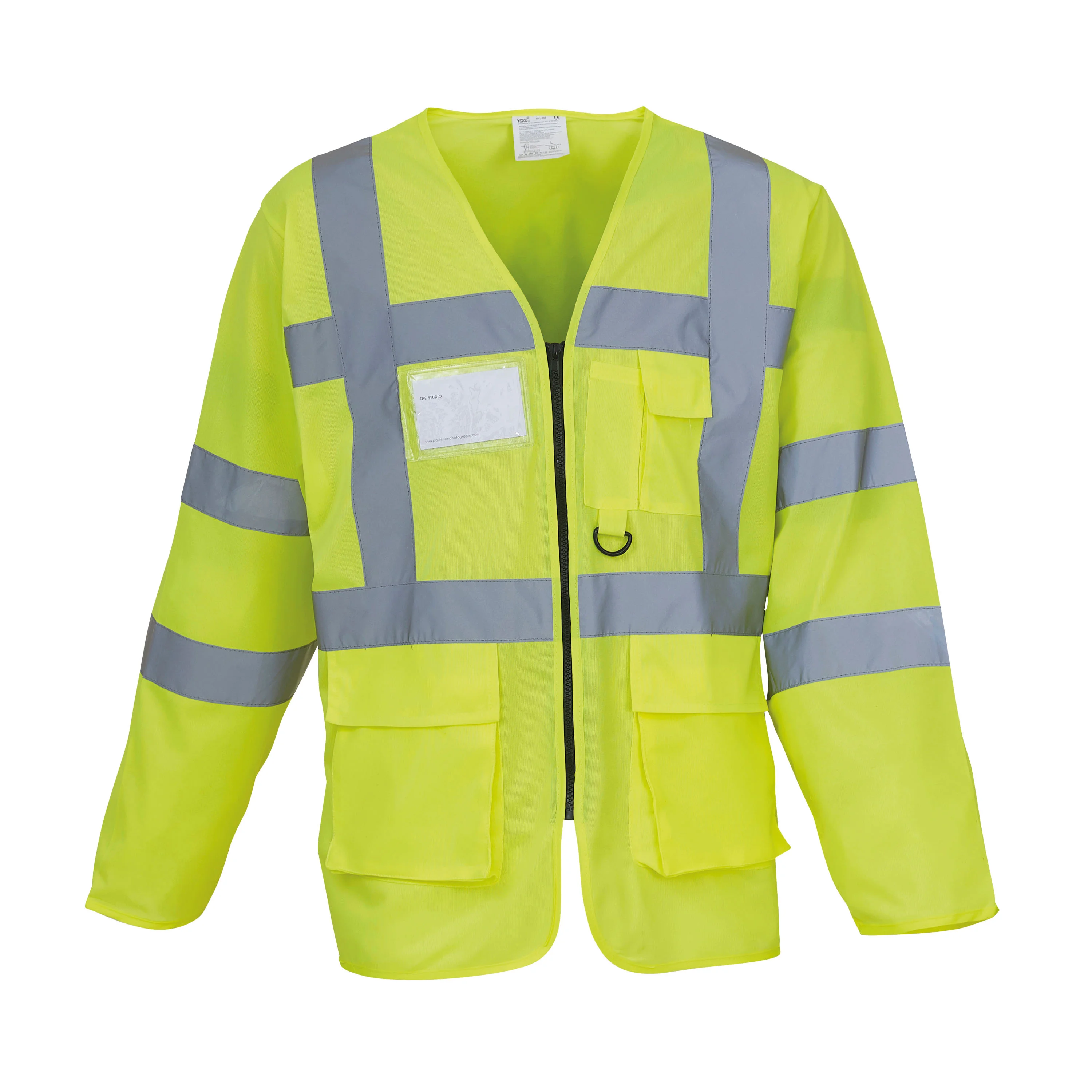 Hi-vis executive long sleeve waistcoat (HVJ800)