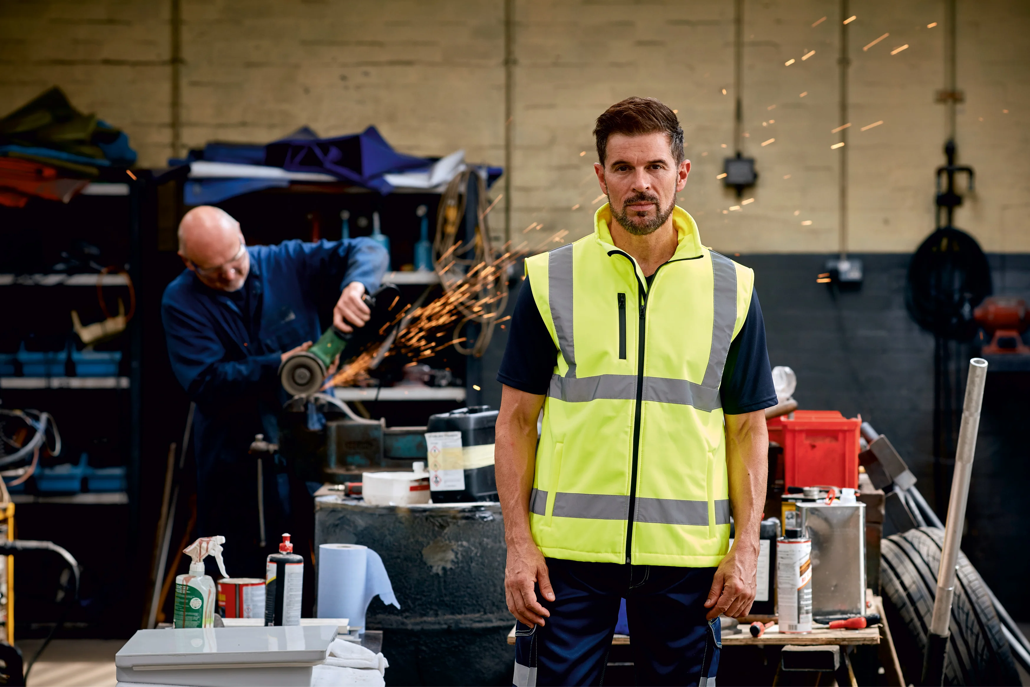Hi-vis softshell gilet (HV006)