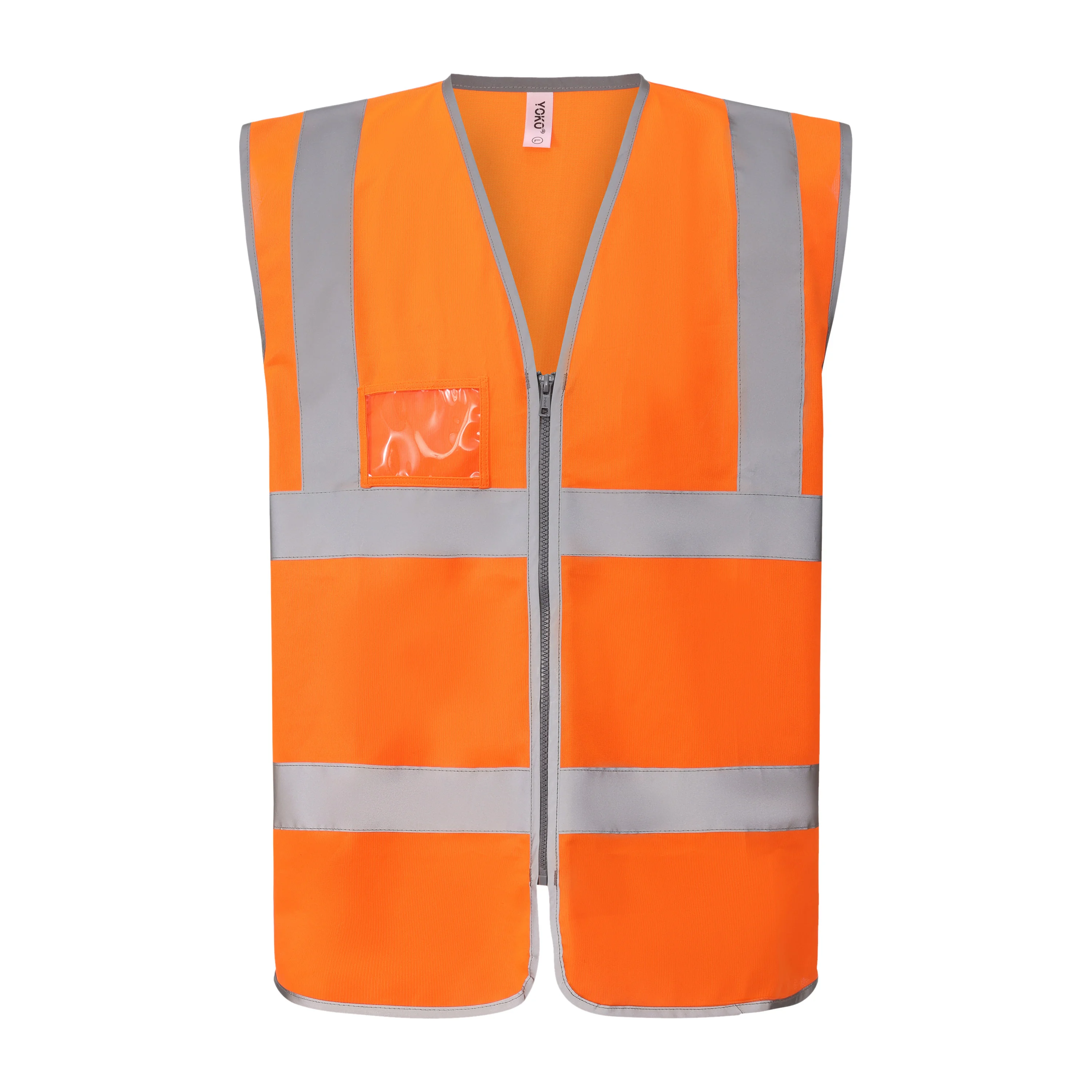Hi-vis zip ID reflective border waistcoat (HVW103)