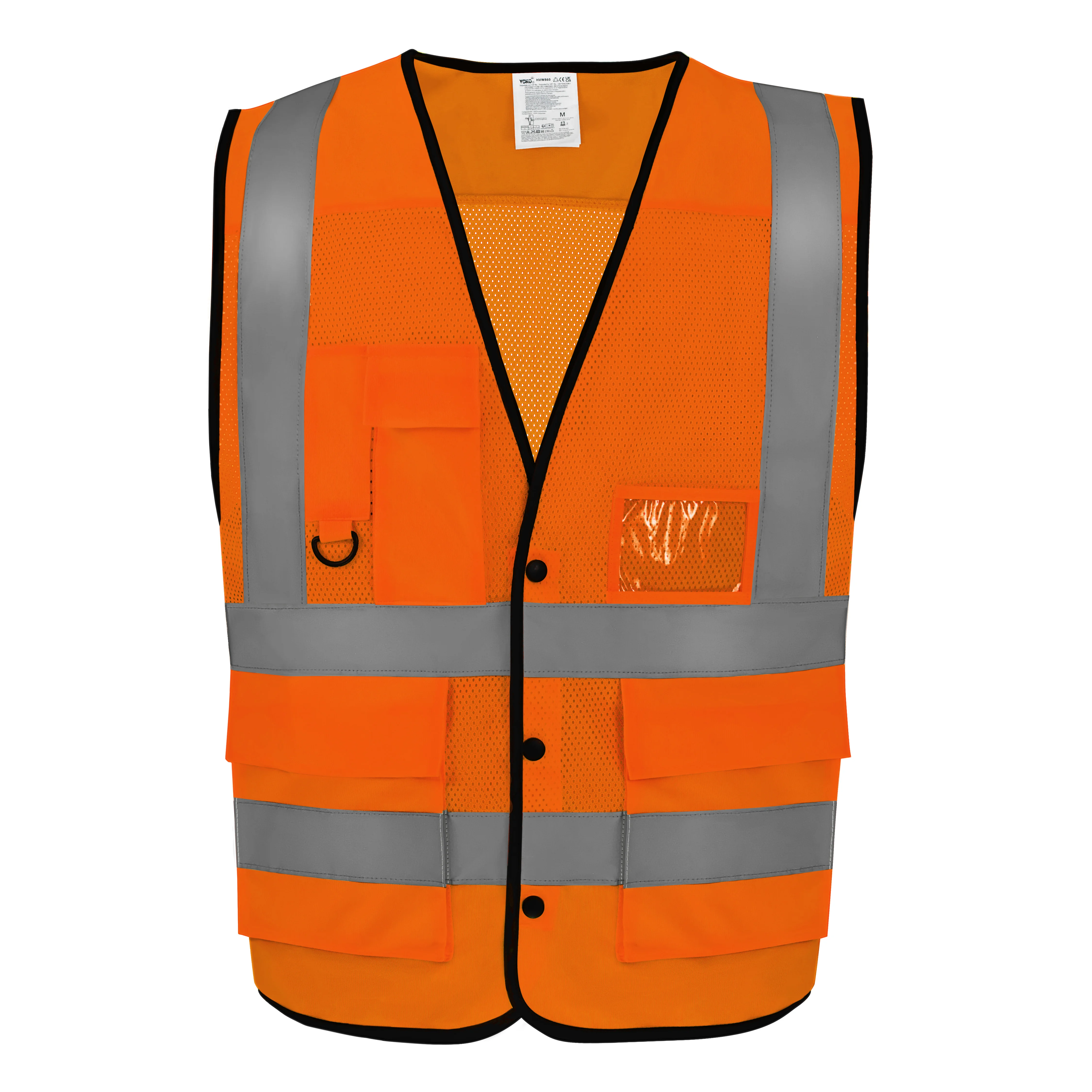 Hi-vis superior open mesh button waistcoat (HVW860)