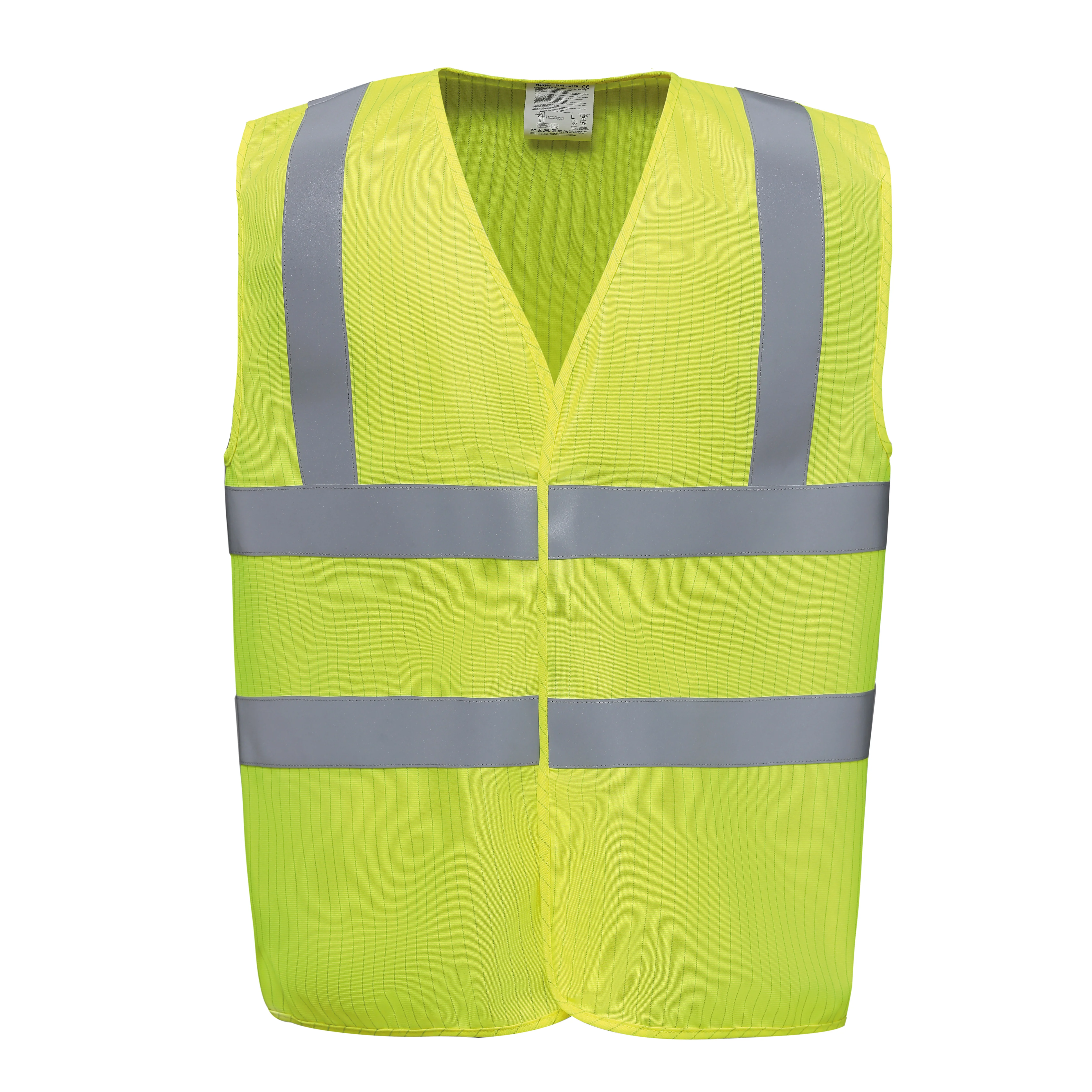 Hi-vis flame-retardant anti-static waistcoat (HVW100ASFR)