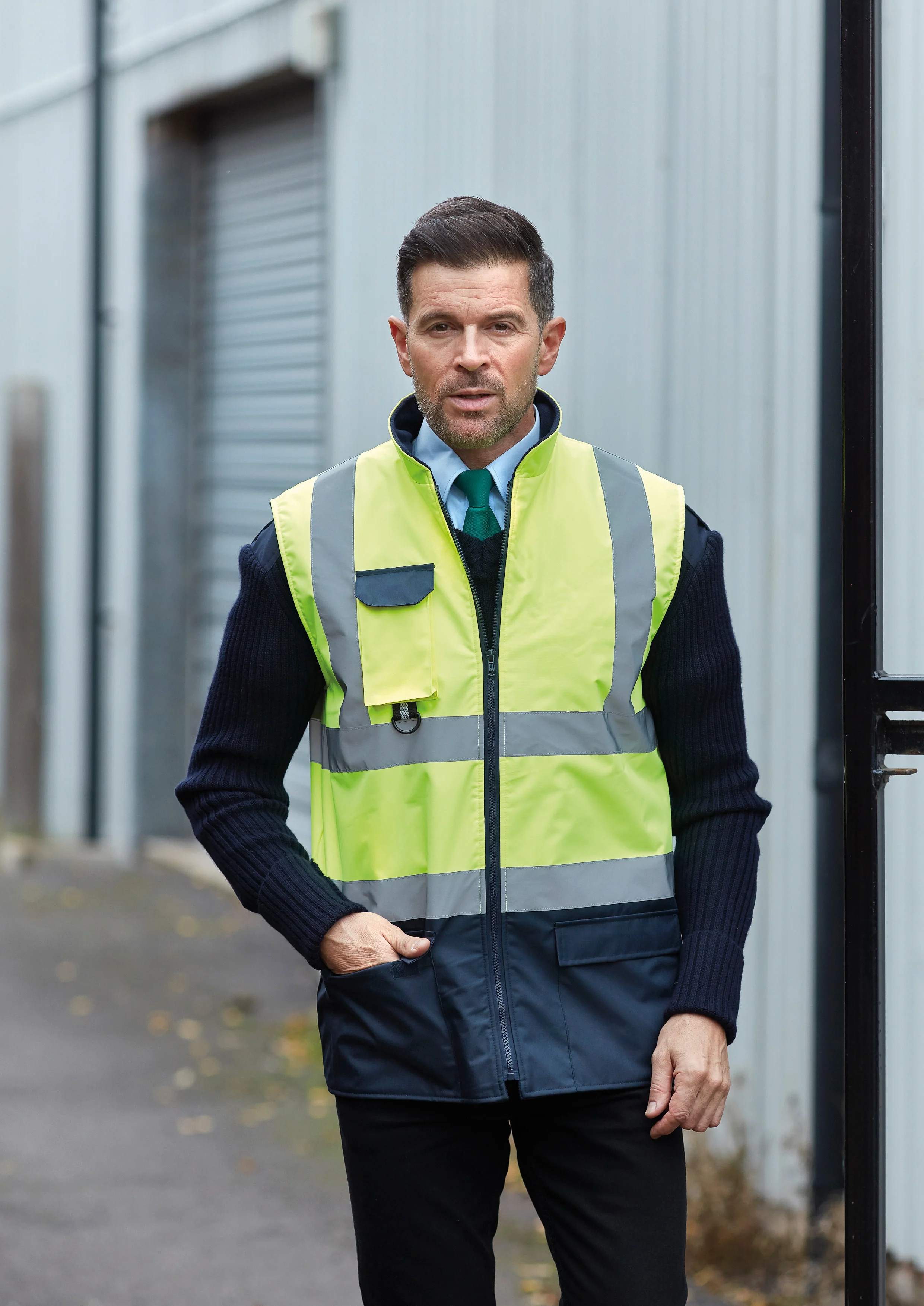 Hi-vis padded bodywarmer (HV005)