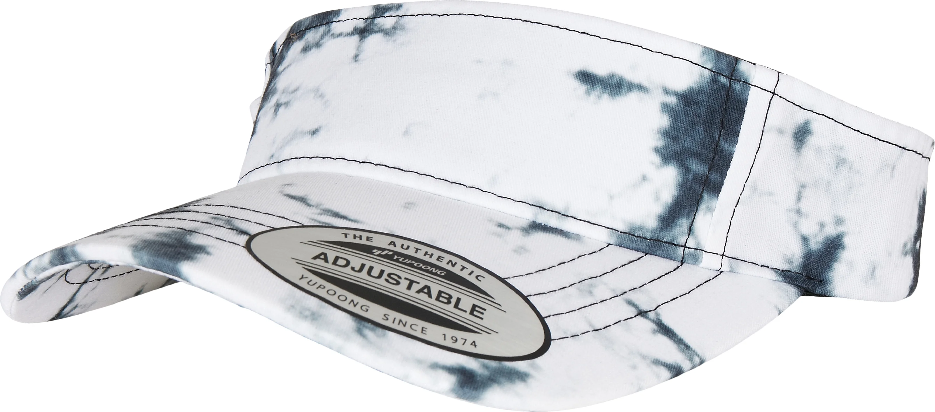 Batik dye curved visor cap