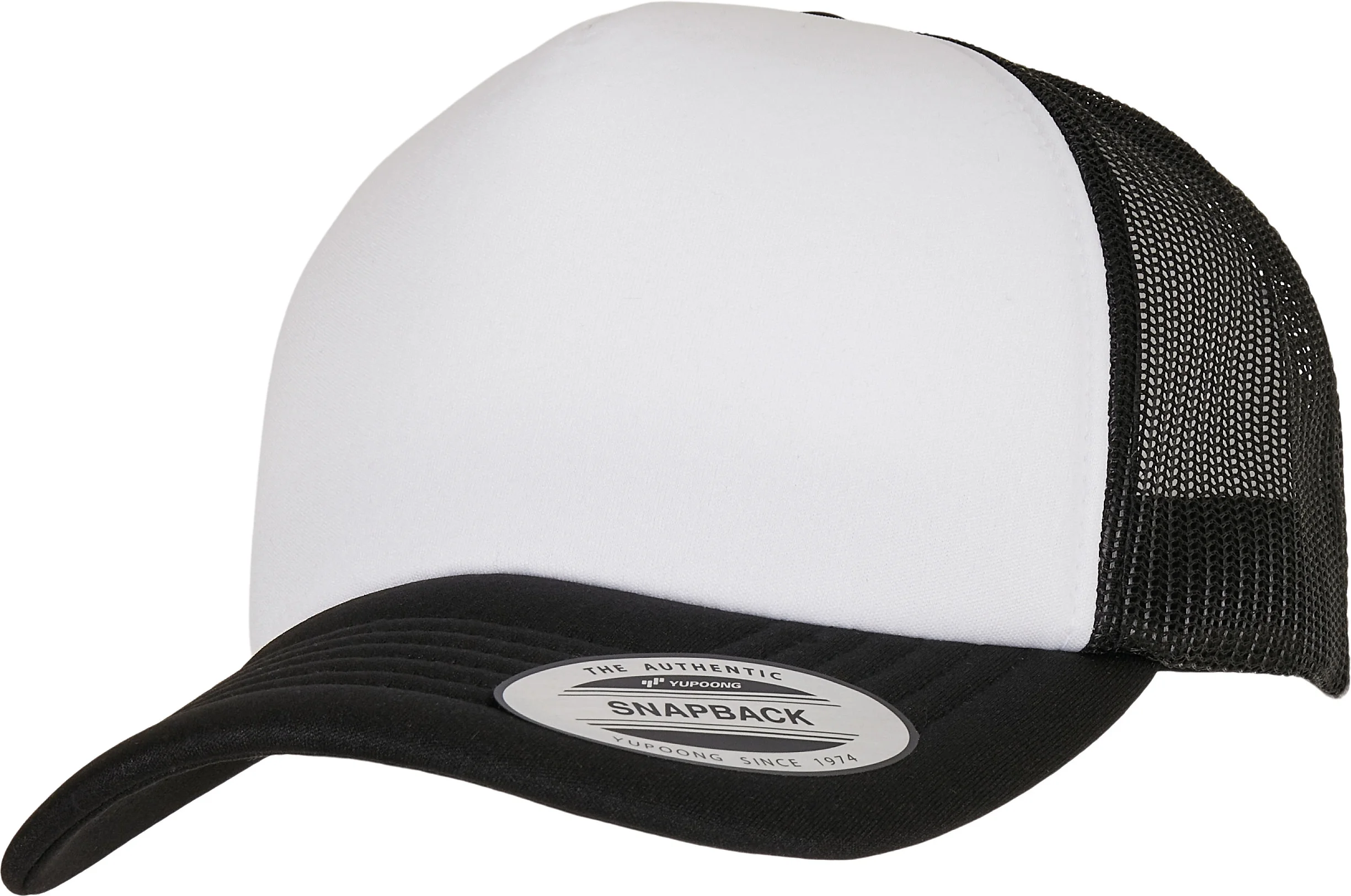 YP Classics® curved foam trucker cap – white front (6320W)