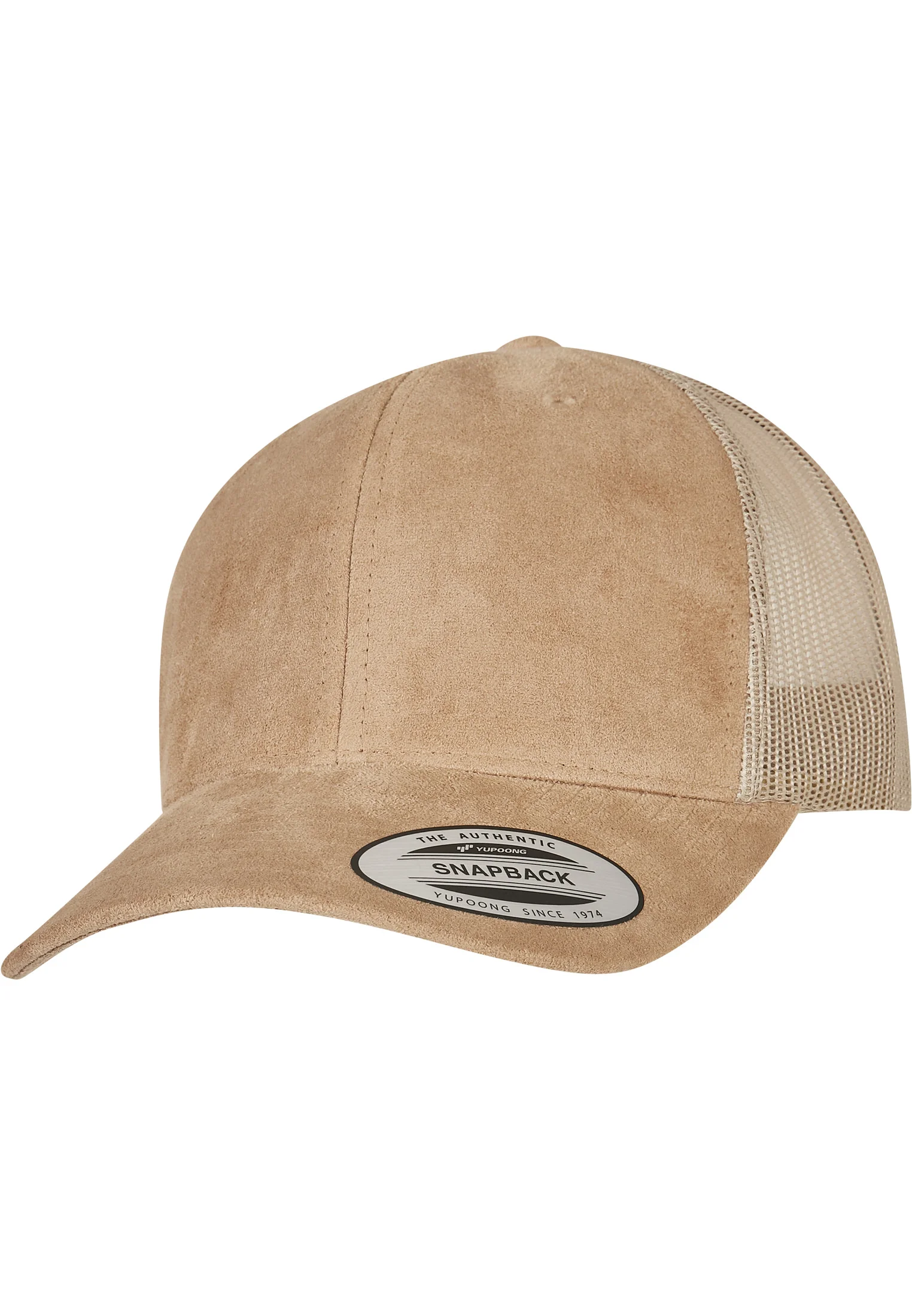 Imitation suede leather trucker cap (6606SU)