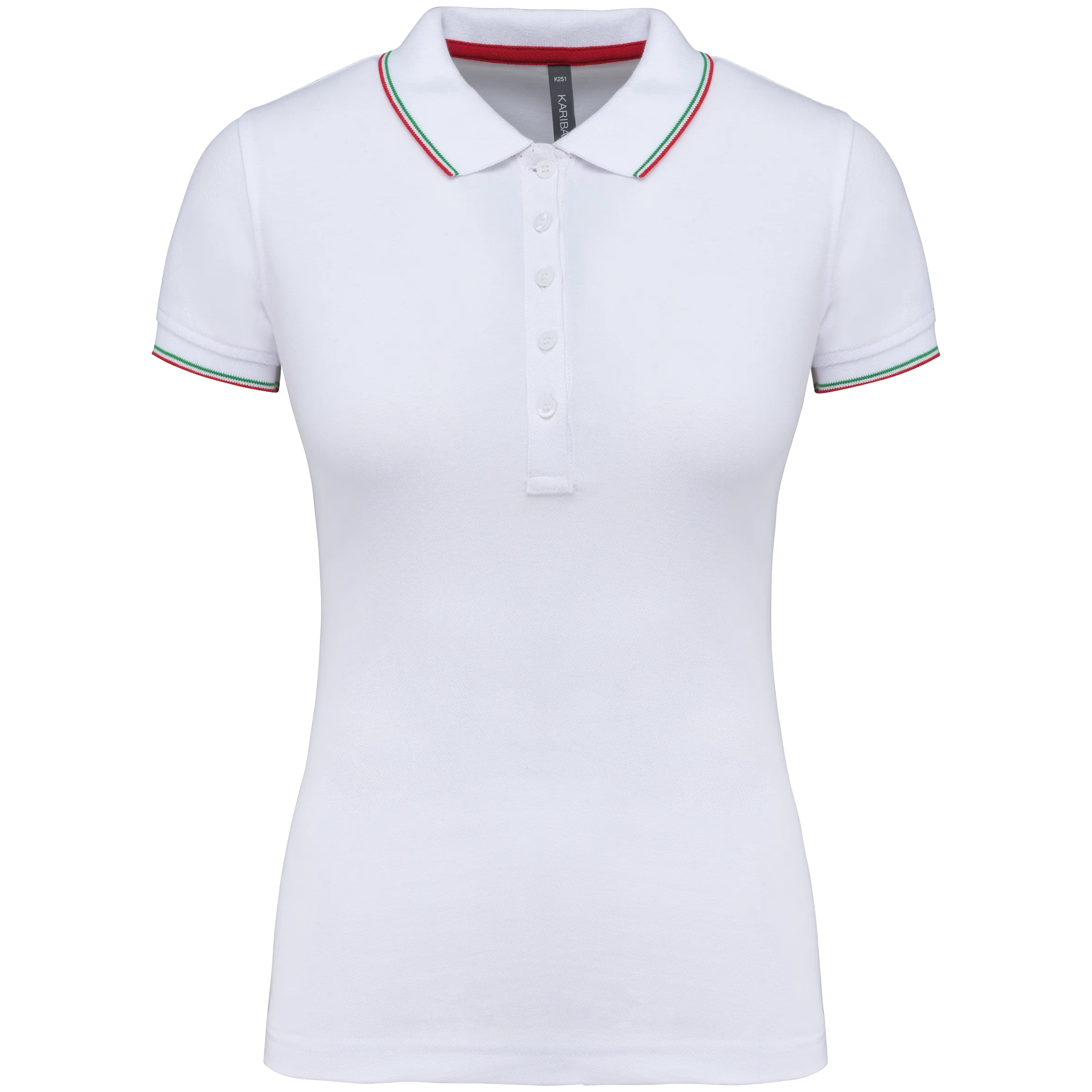 K251 WHITE-RED-GREEN