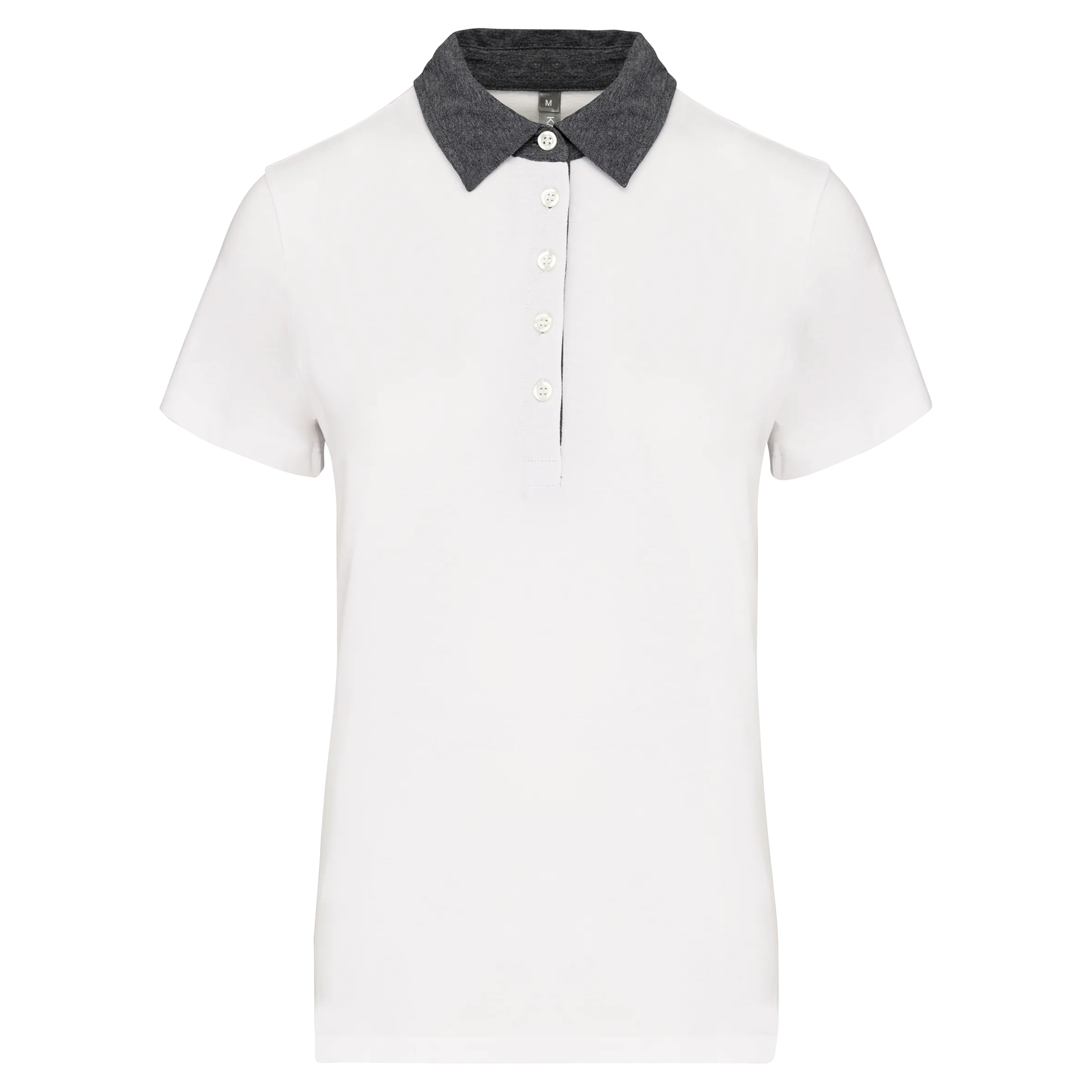 K261 WHITE-DARKGREYHEATHER