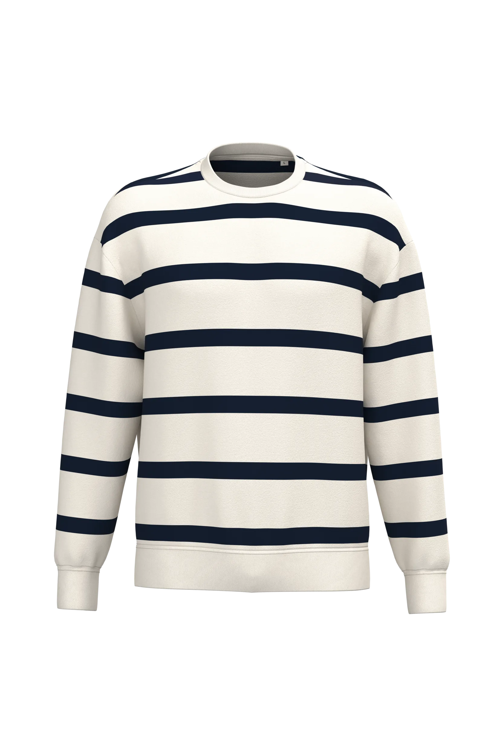 NS450 IVORY-NAVYBLUESTRIPES