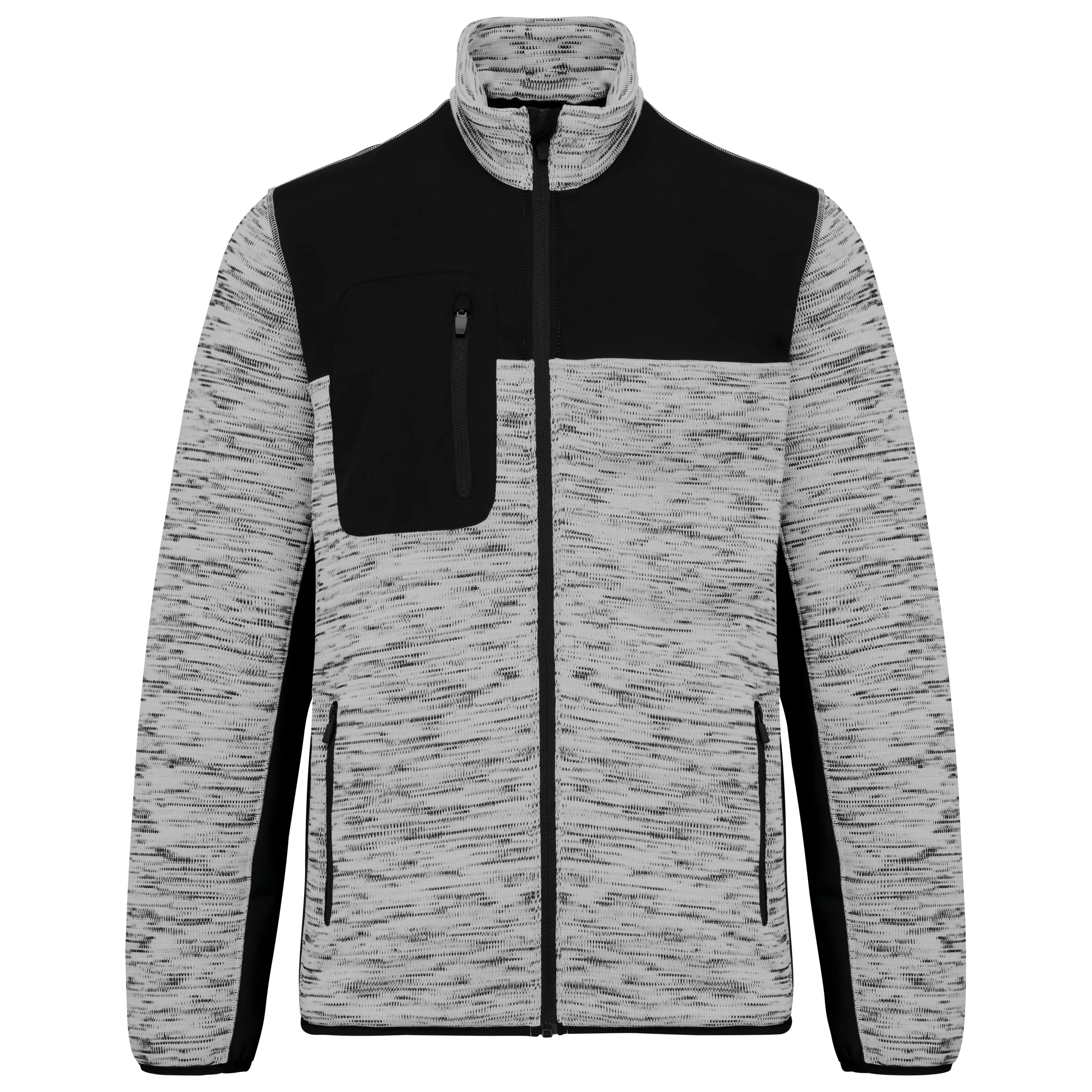 WK9108 LIGHTGREYMELANGE-BLACK