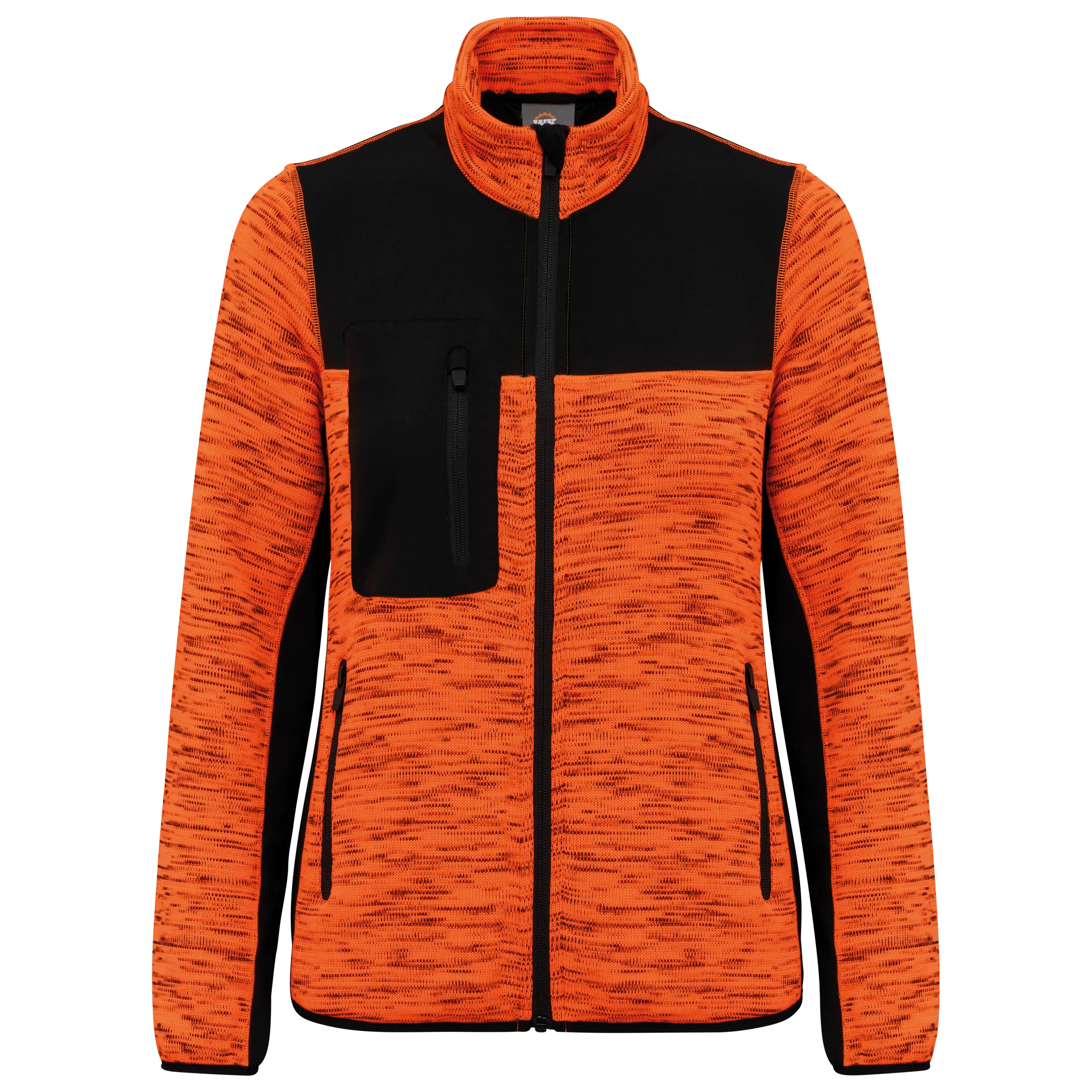 WK9109 FLUORESCENTORANGEMELANGE-BLACK