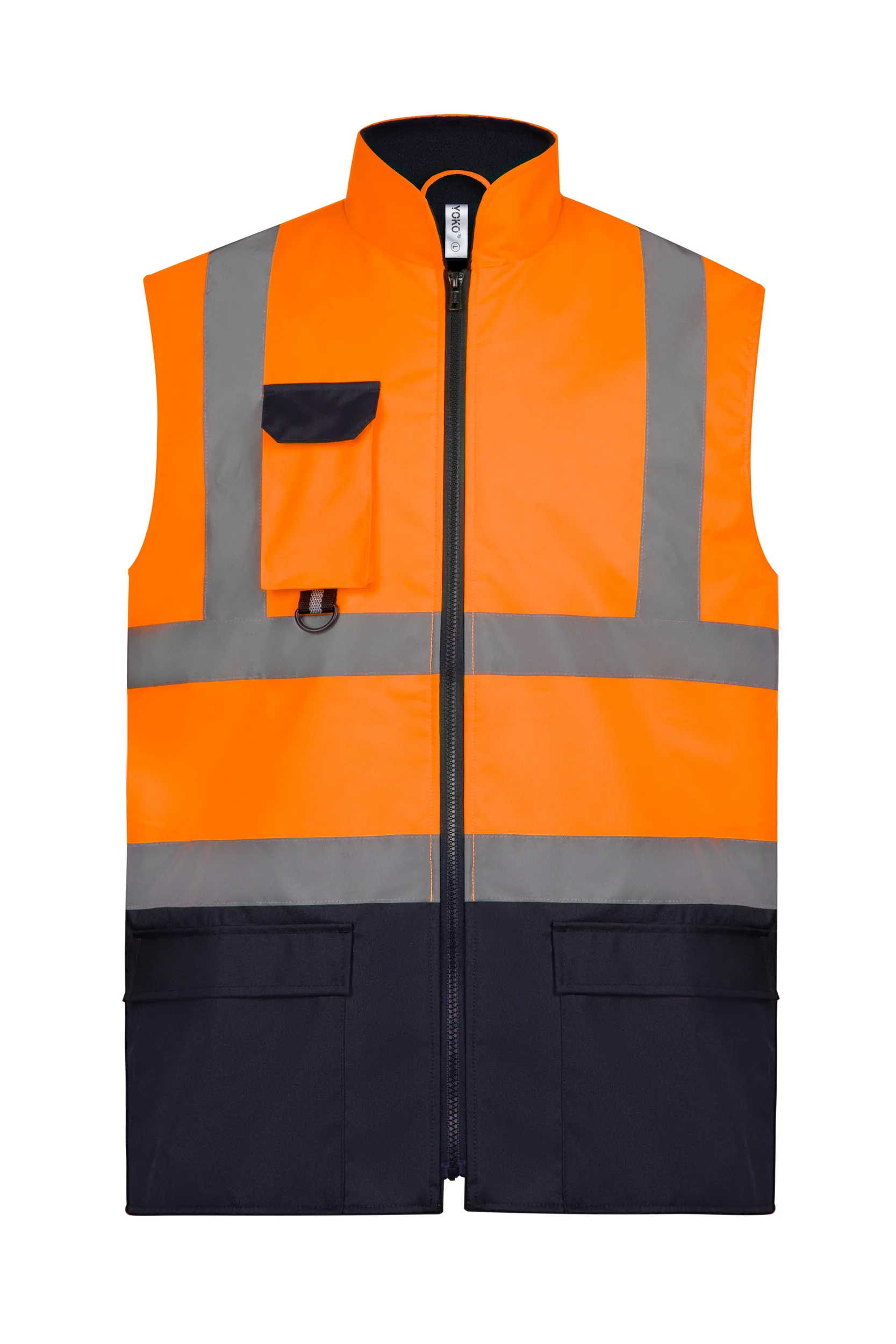 YHV005 HIVISORANGE-NAVY
