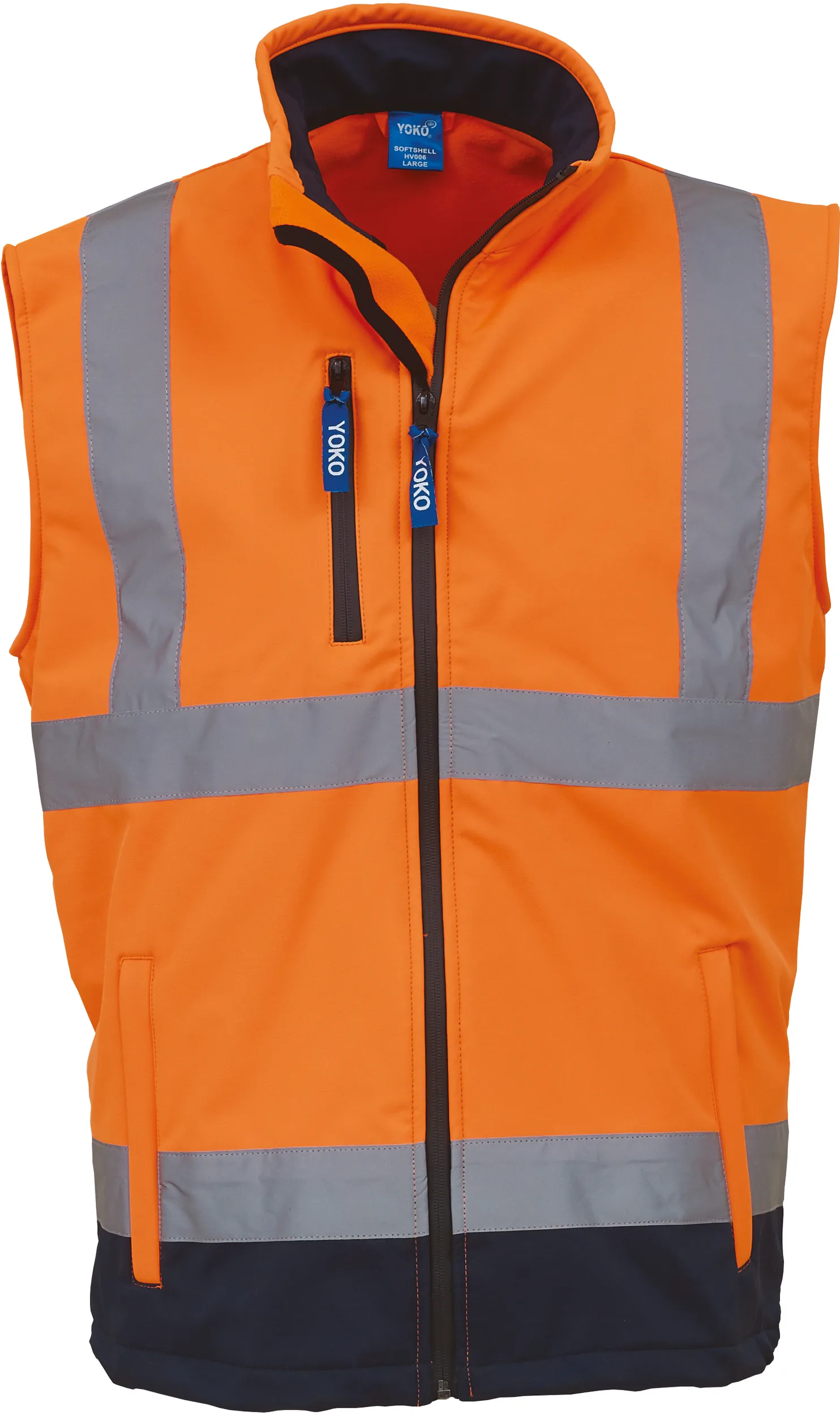 YHV006 HIVISORANGE-NAVY